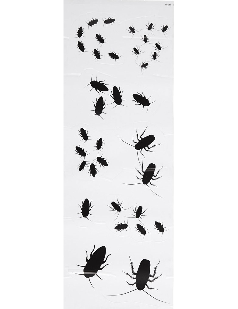 Décorations stickers insectes 25 X 70 cm Halloween