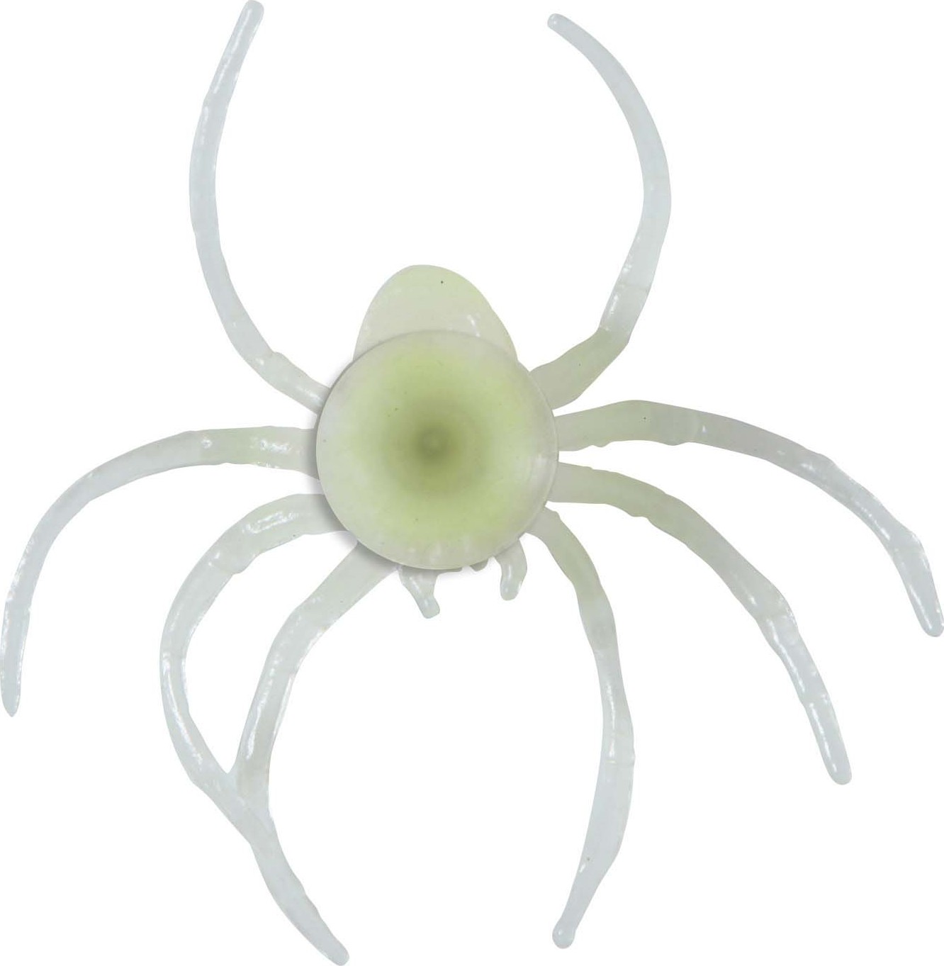 6 Araignées phosphorescente avec ventouse 8 cm Halloween