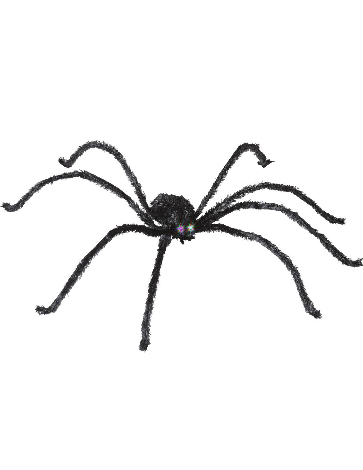 Araignée avec yeux lumineux 153 cm Halloween