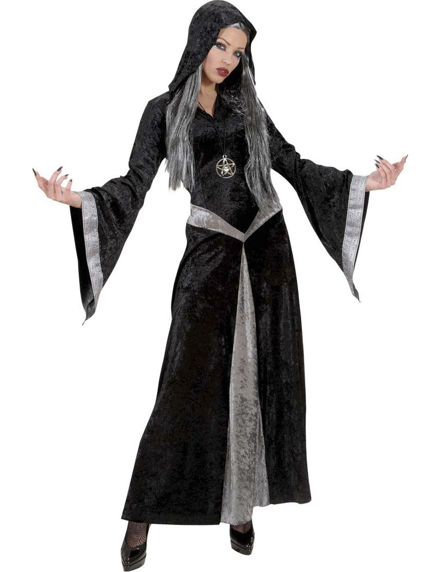 Déguisement magicienne des ténèbres femme Halloween