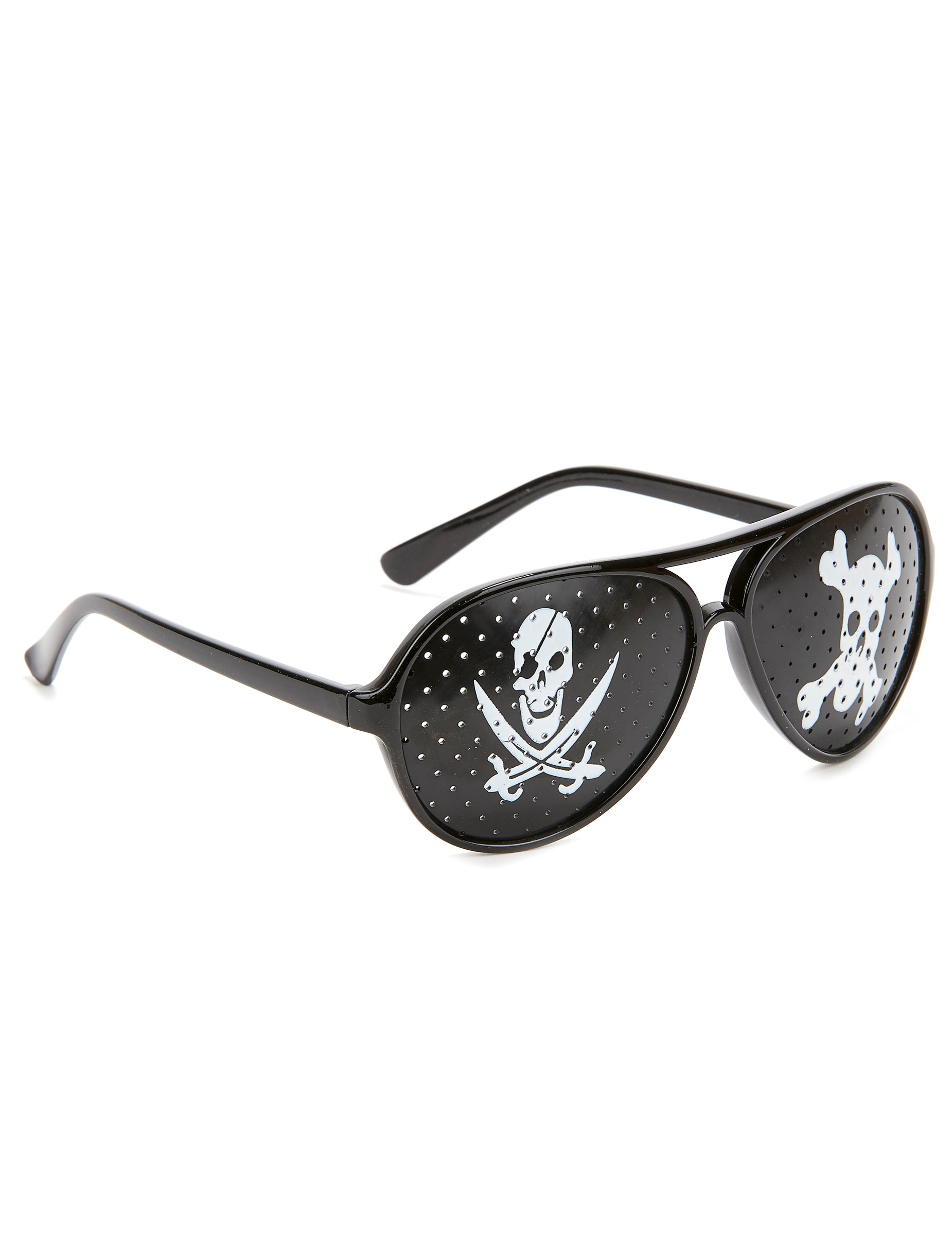 Lunettes noires pirate adulte