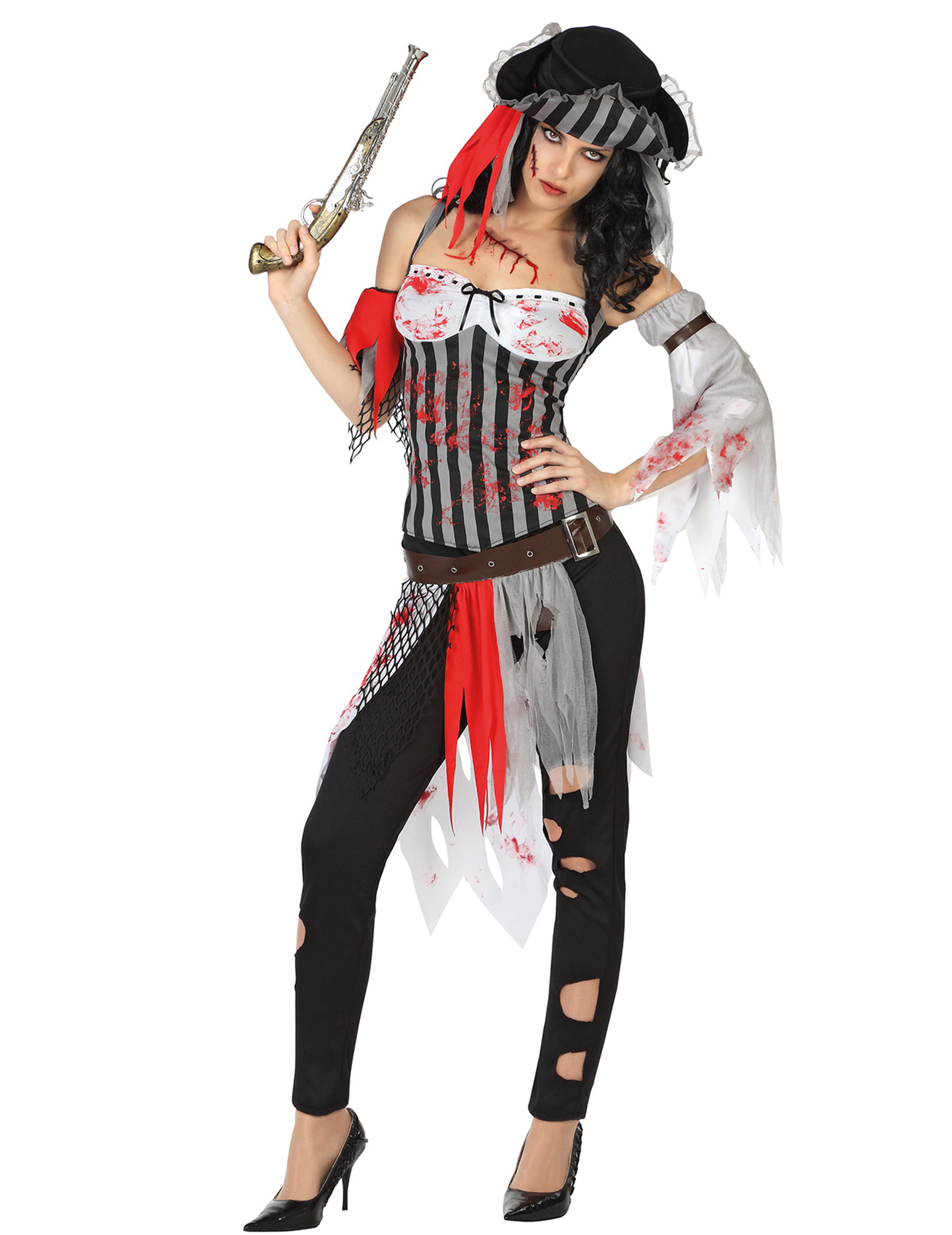 Déguisement pirate ensanglanté femme Halloween
