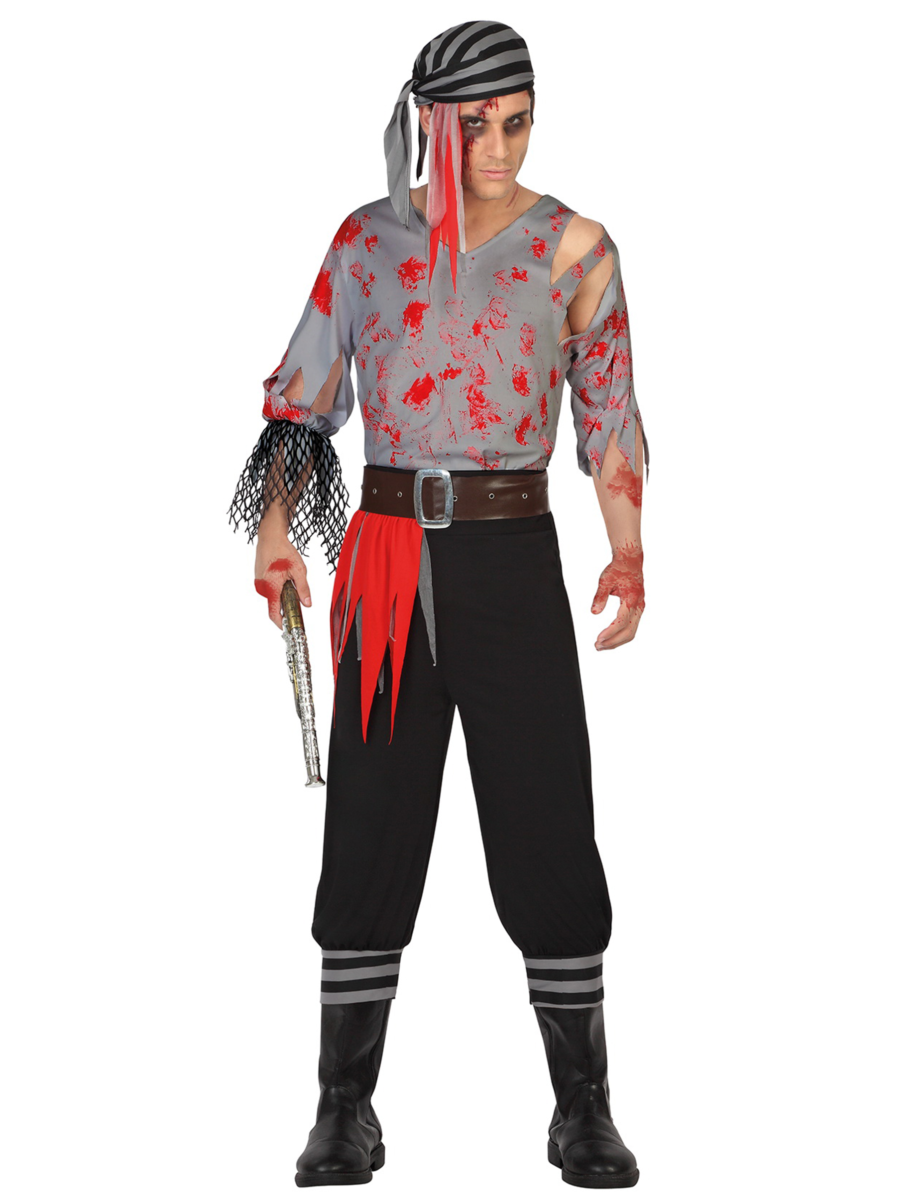 Déguisement pirate ensanglanté homme