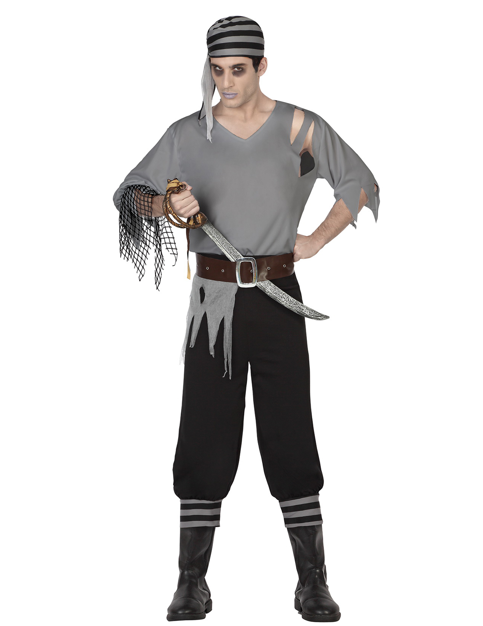 Déguisement pirate zombie homme