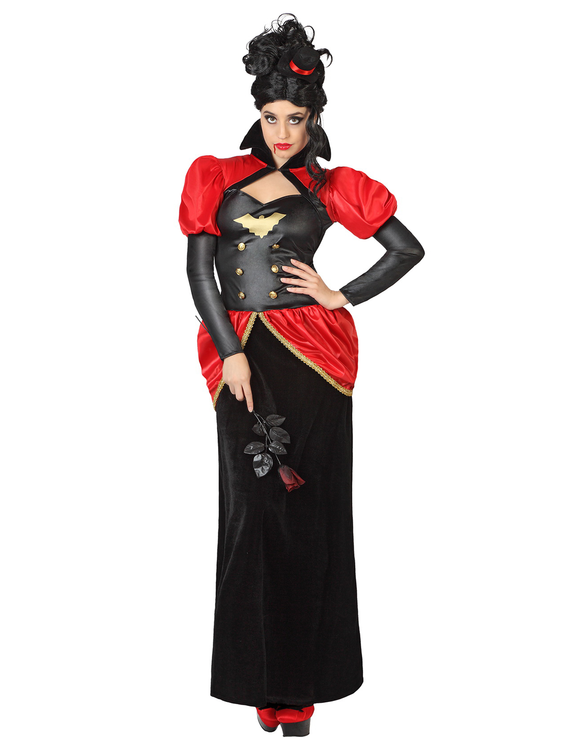 Déguisement vampire effet velours femme