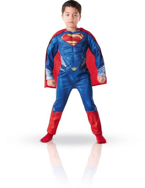 Déguisement luxe superman man of steel enfant - Panoplie boîte vitrine