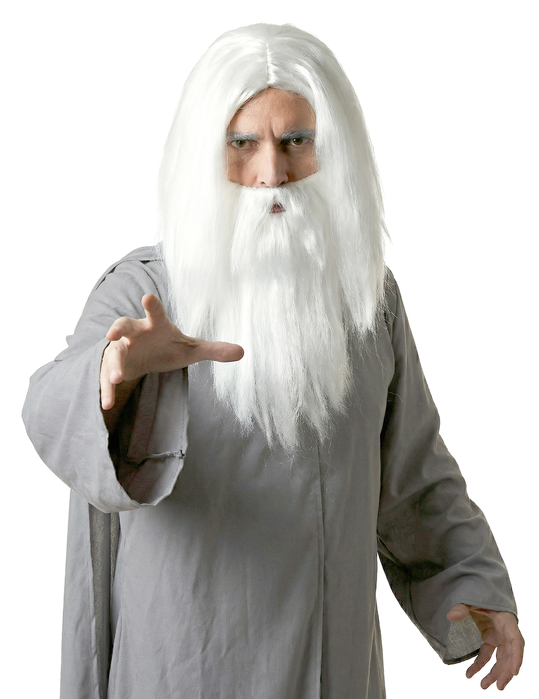 Perruque sorcier avec barbe homme