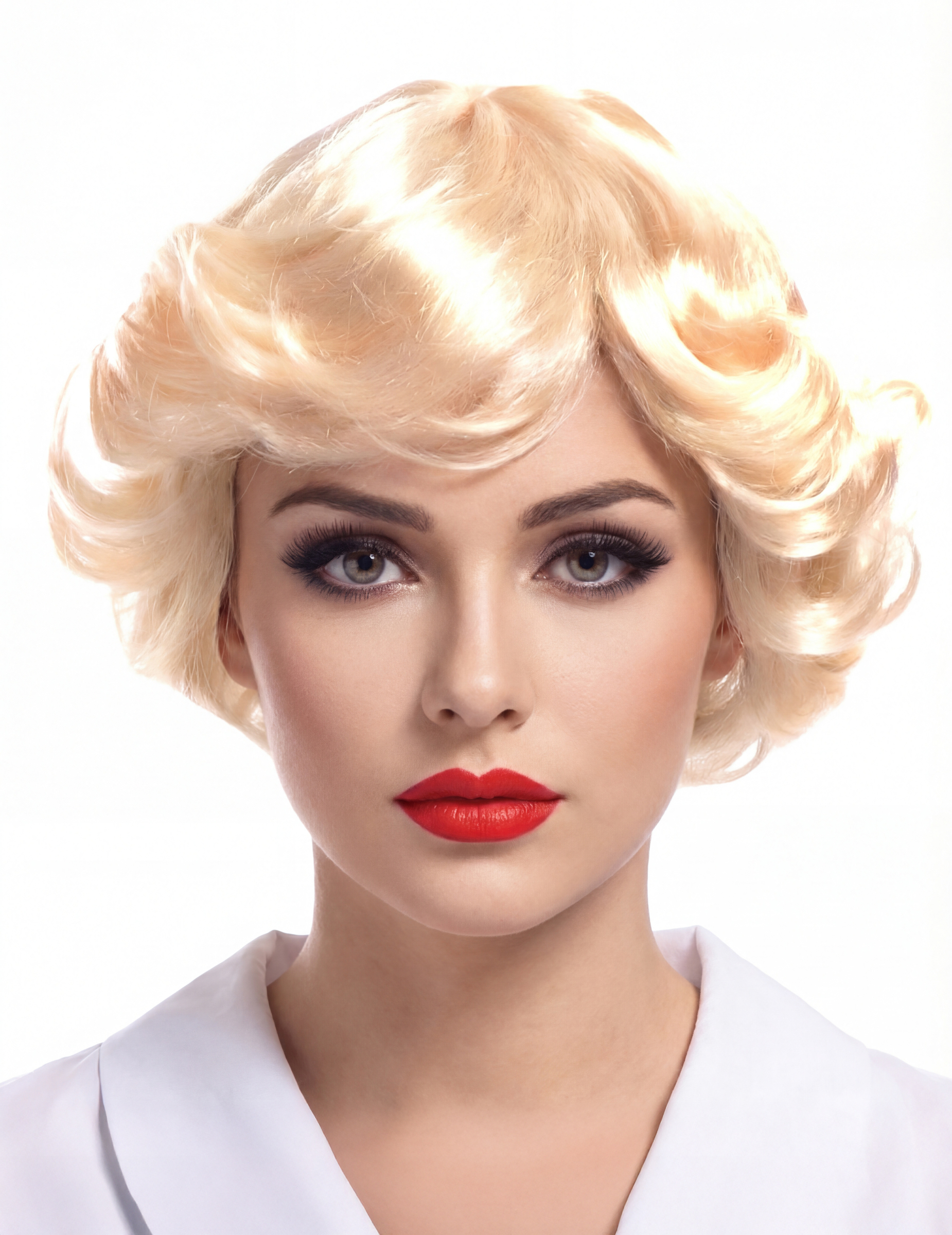 Perruque blonde vintage femme