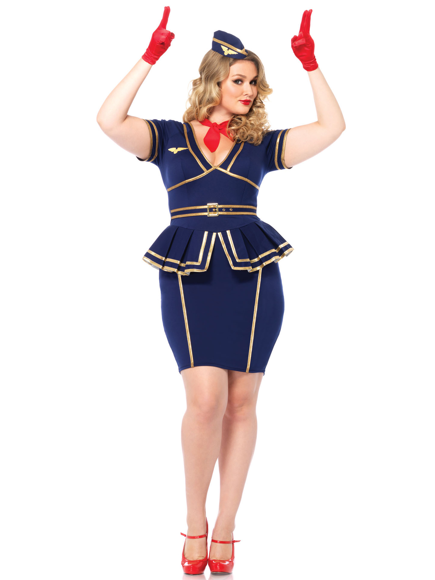 Déguisement hôtesse de l'air femme grande taille