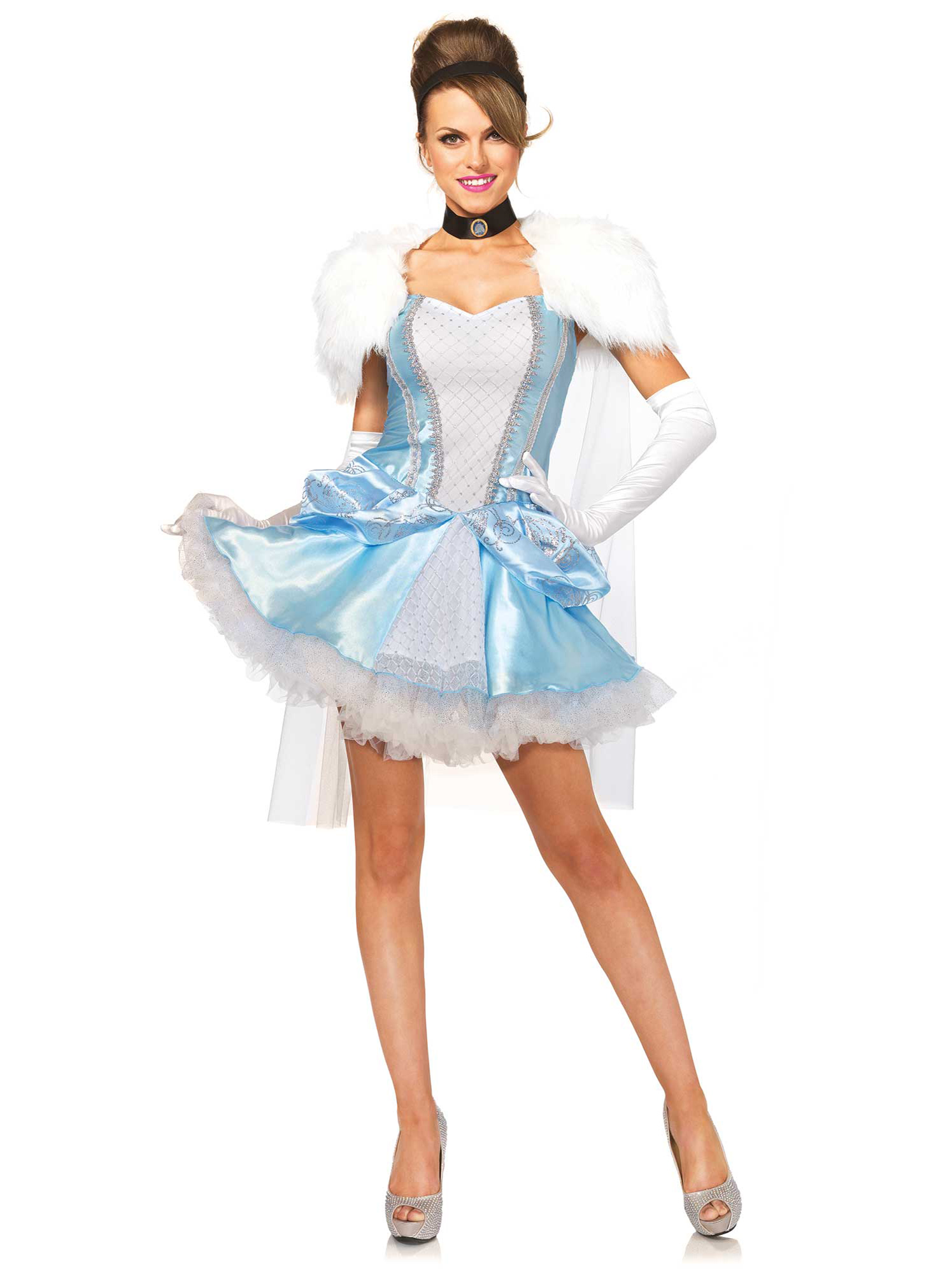 Déguisement princesse bleu femme