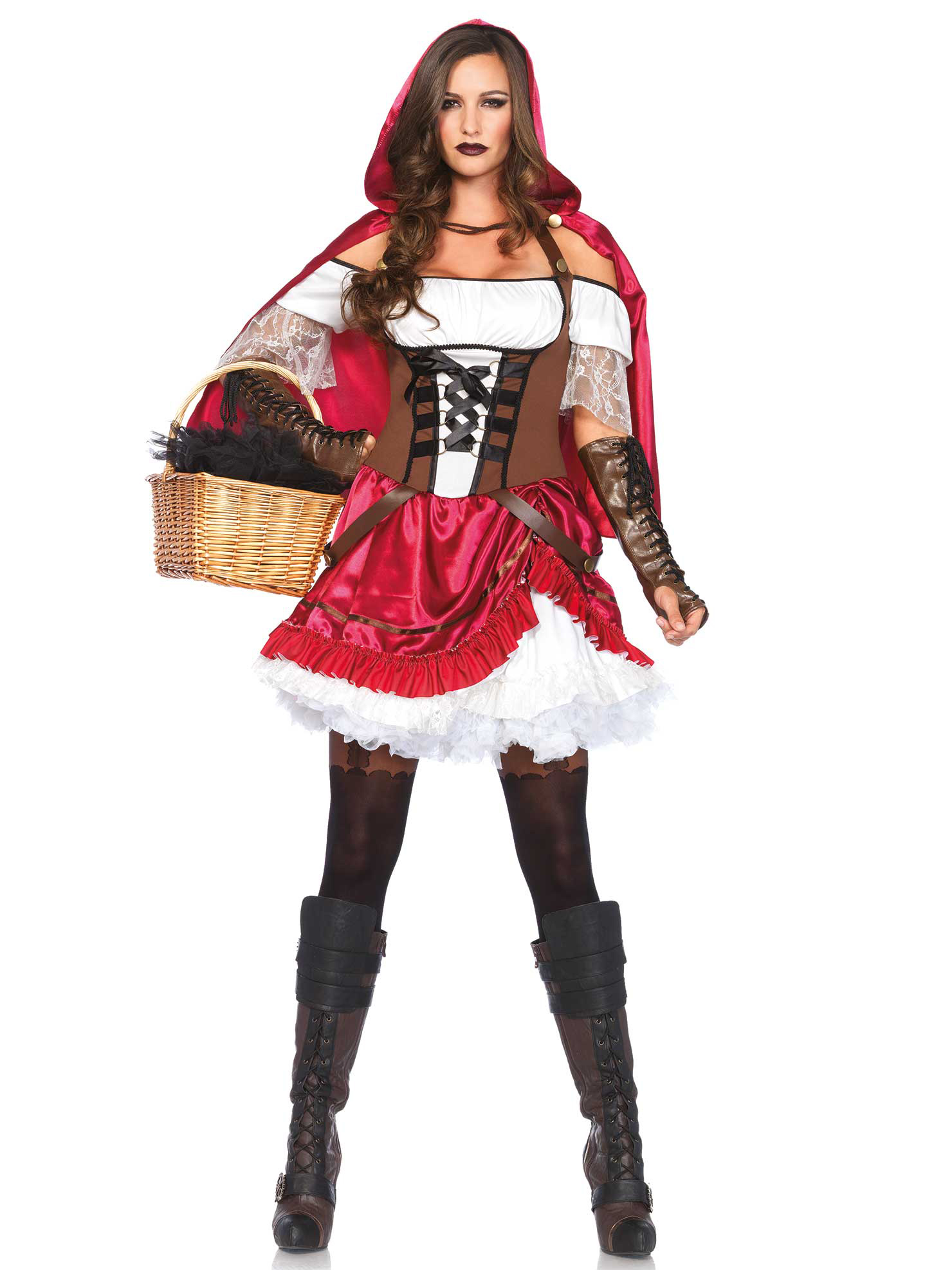 Déguisement chaperon rouge rebelle femme
