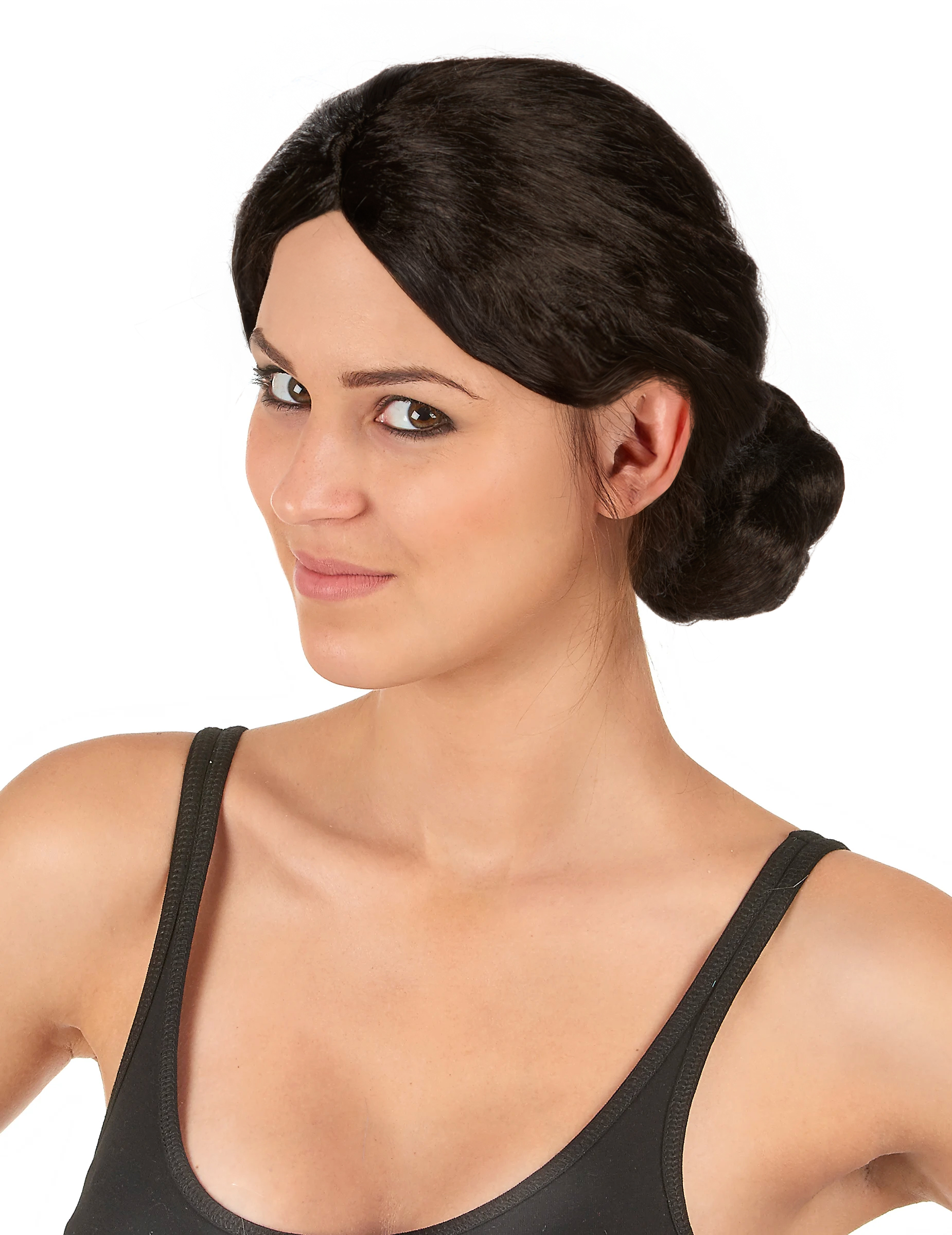Perruque avec chignon femme