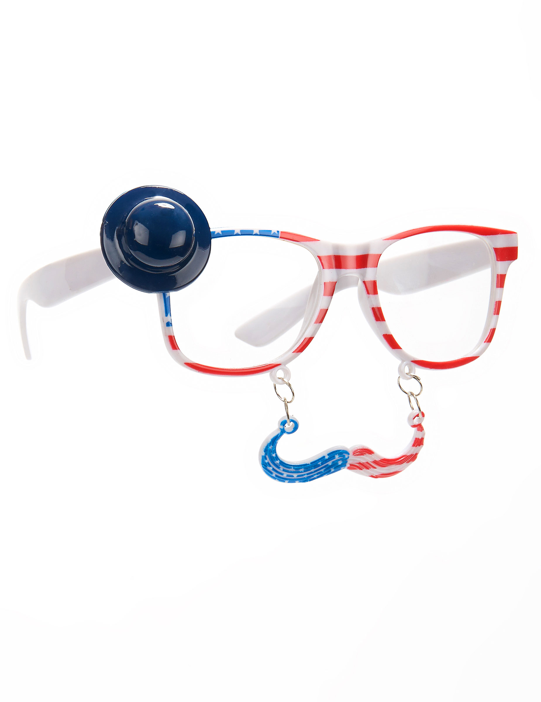 Lunettes avec moustaches USA adulte