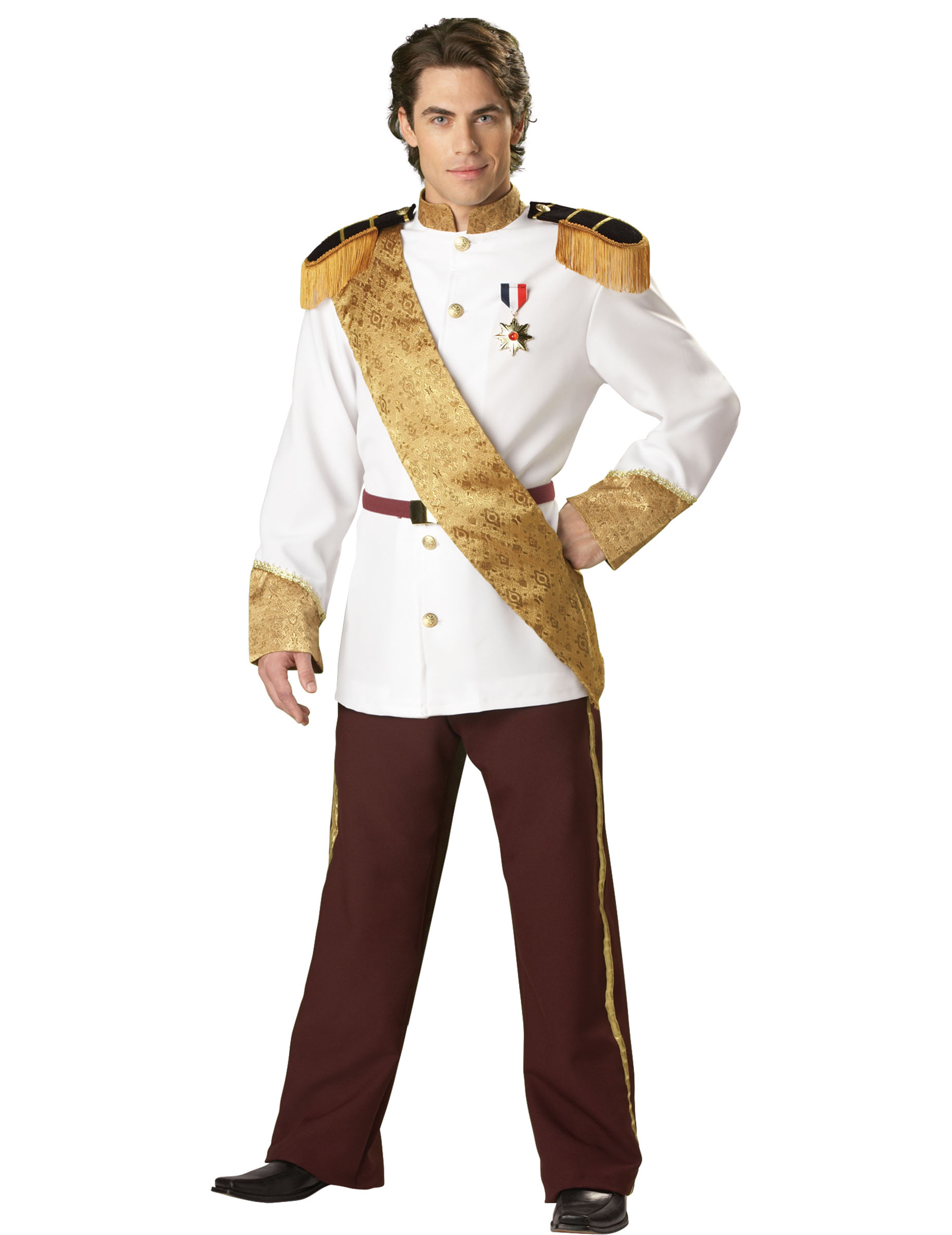 Déguisement Prince pour homme blanc et marron - Luxe