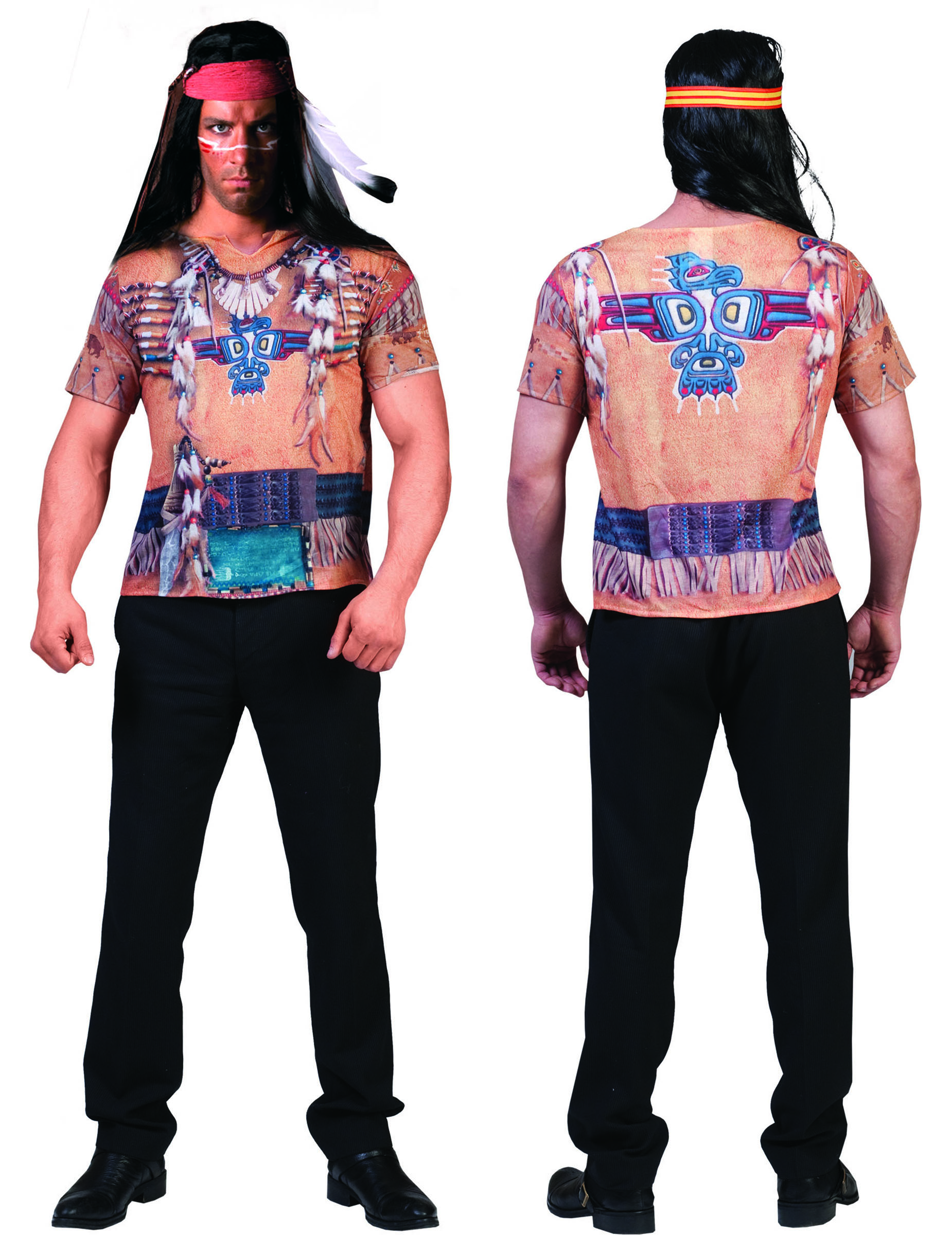 T-shirt imprimé indien adulte