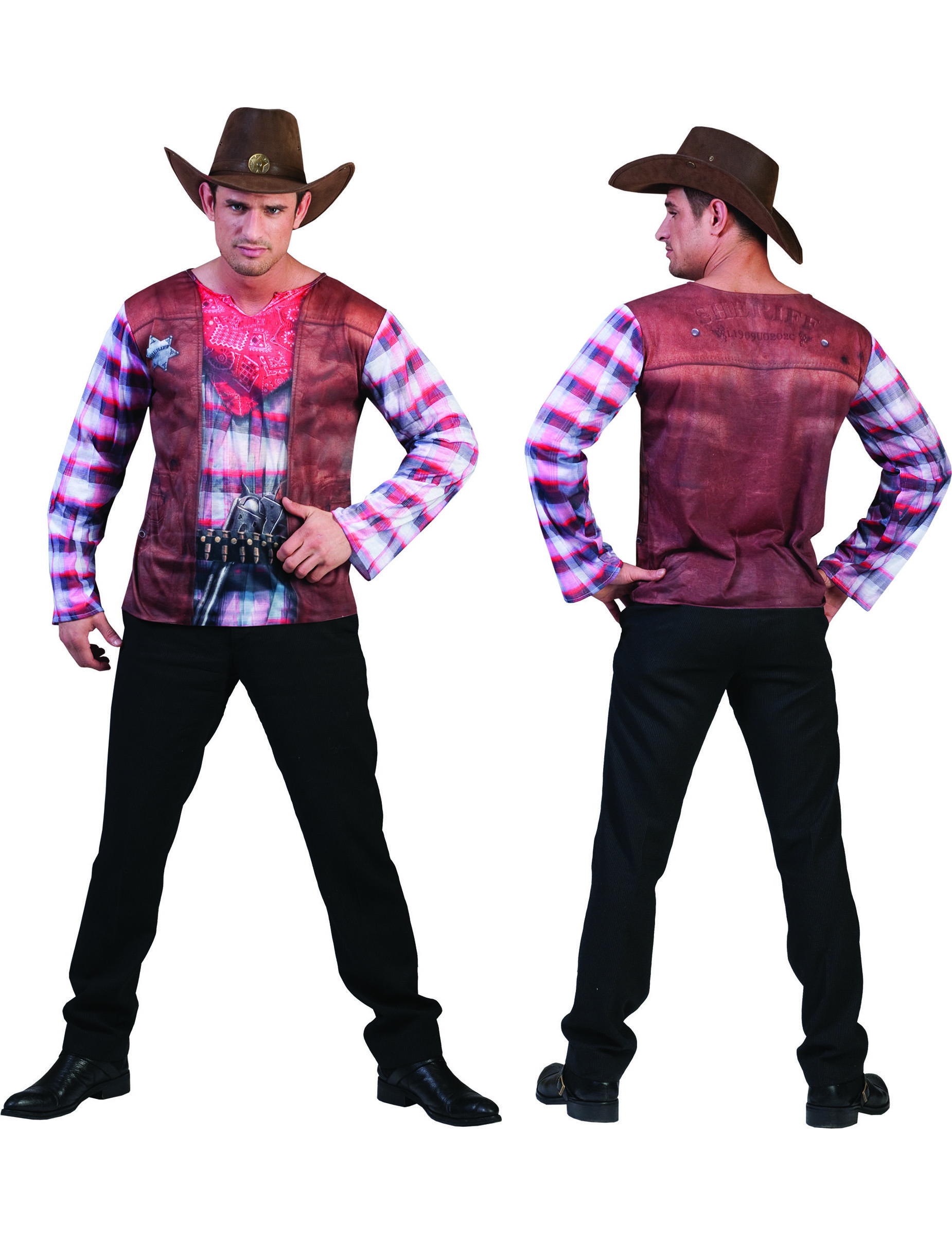 T-shirt imprimé cowboy adulte