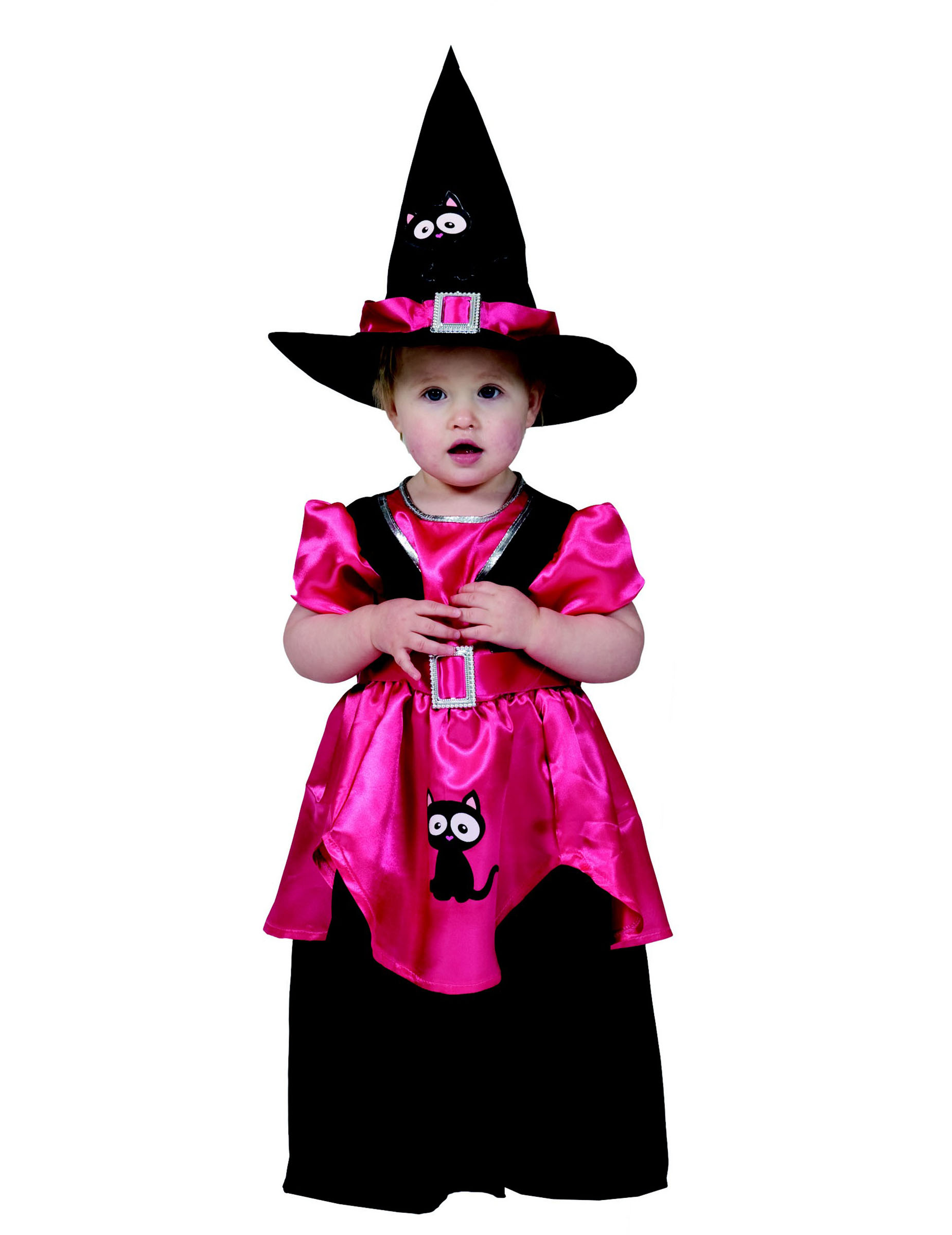 Déguisement petite sorcière rose fille Halloween