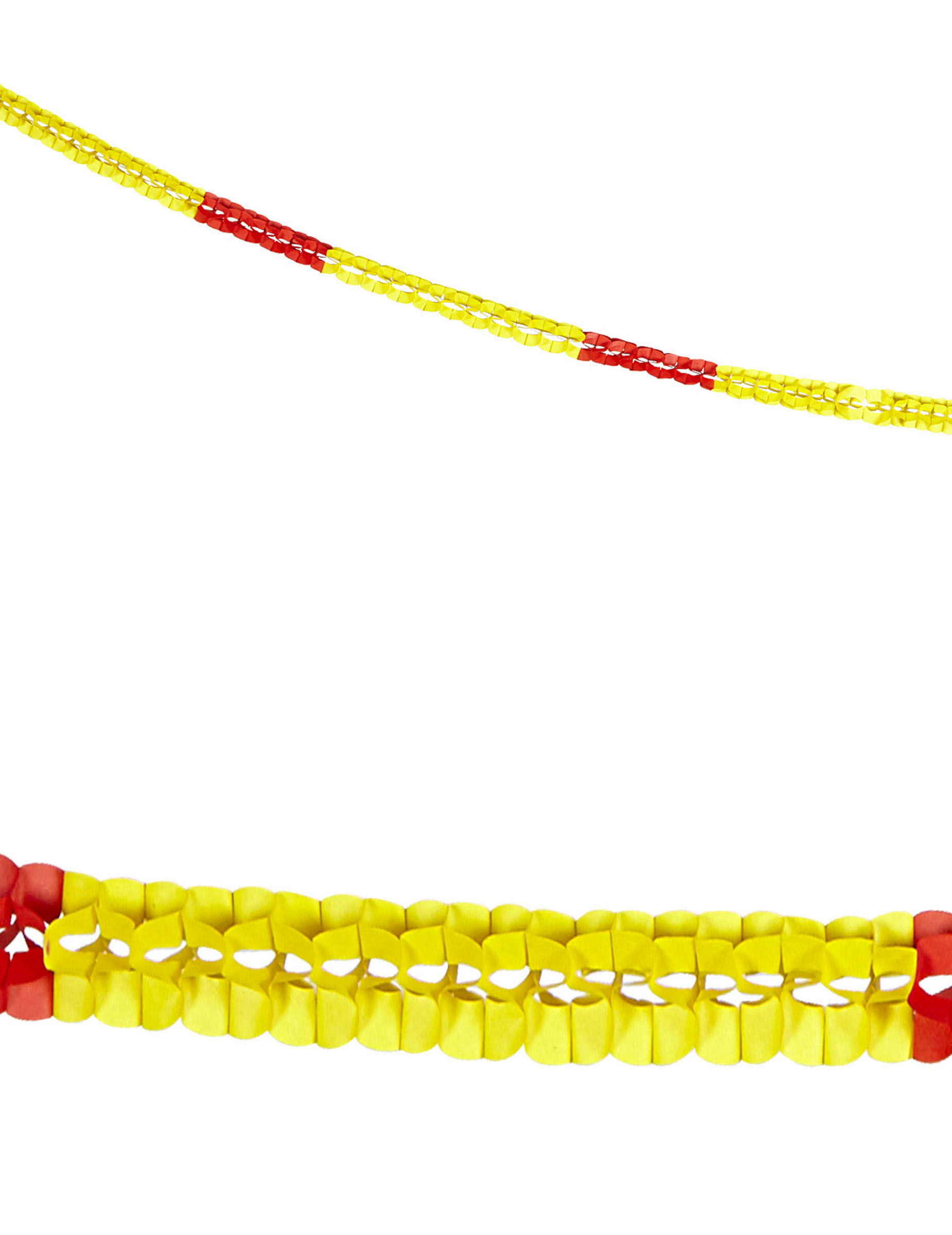 2Guirlandes papier supporter Espagne 3 m