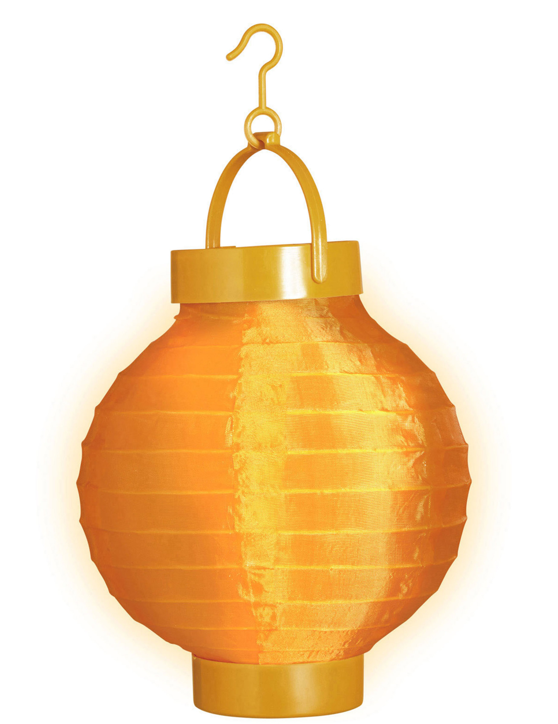 Lanterne lumineuse orange 15 cm