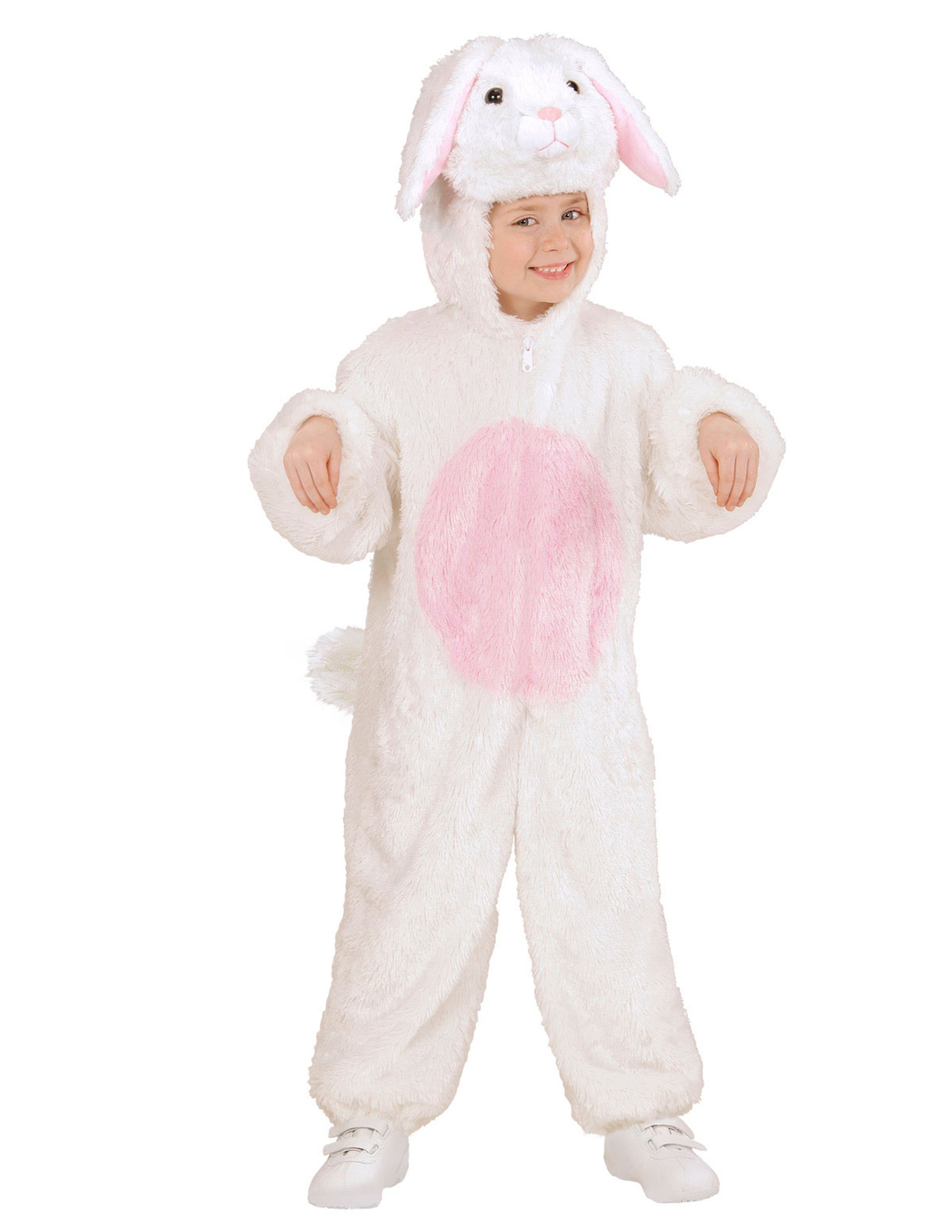 Déguisement lapin blanc et rose enfant