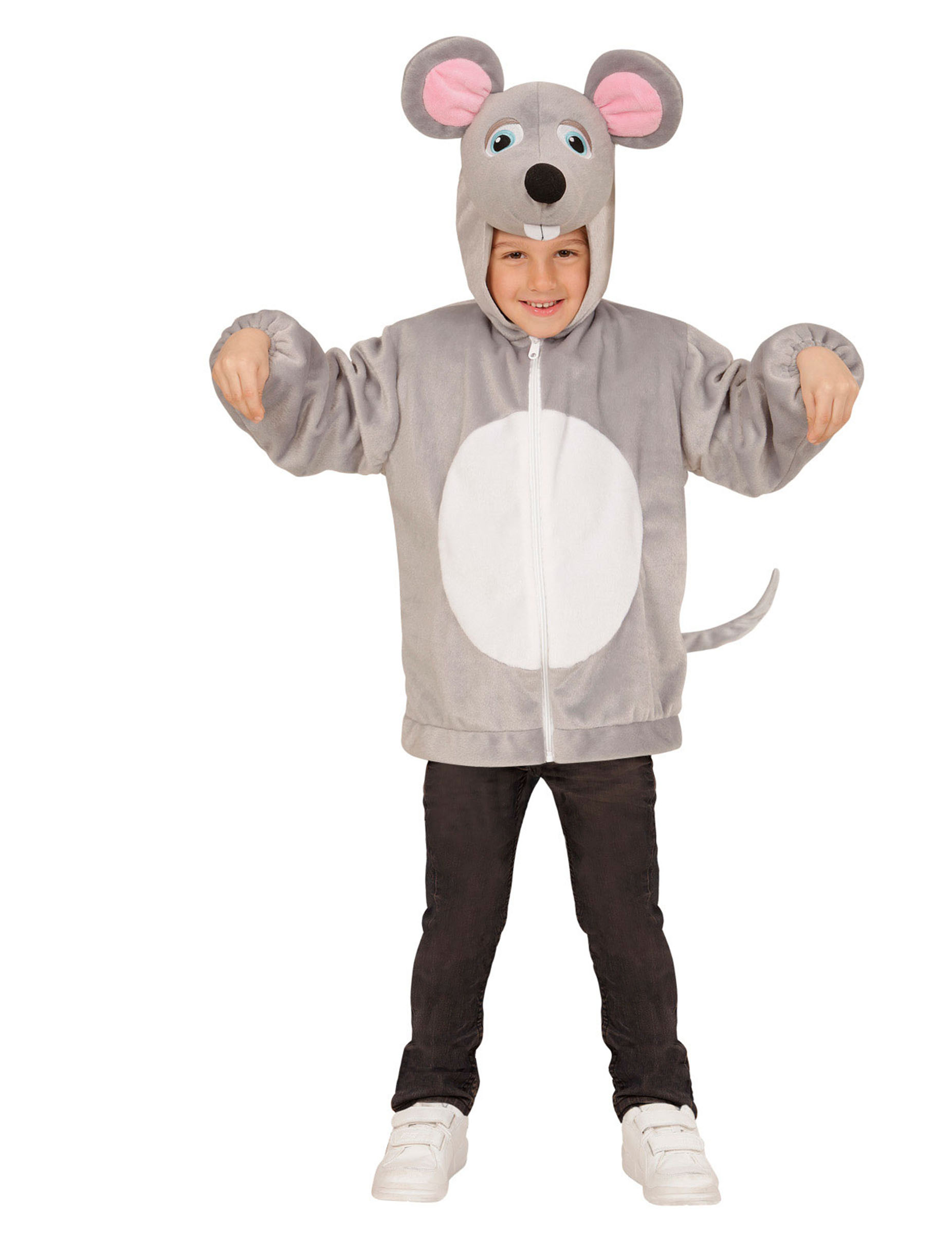 Veste à capuche souris enfant