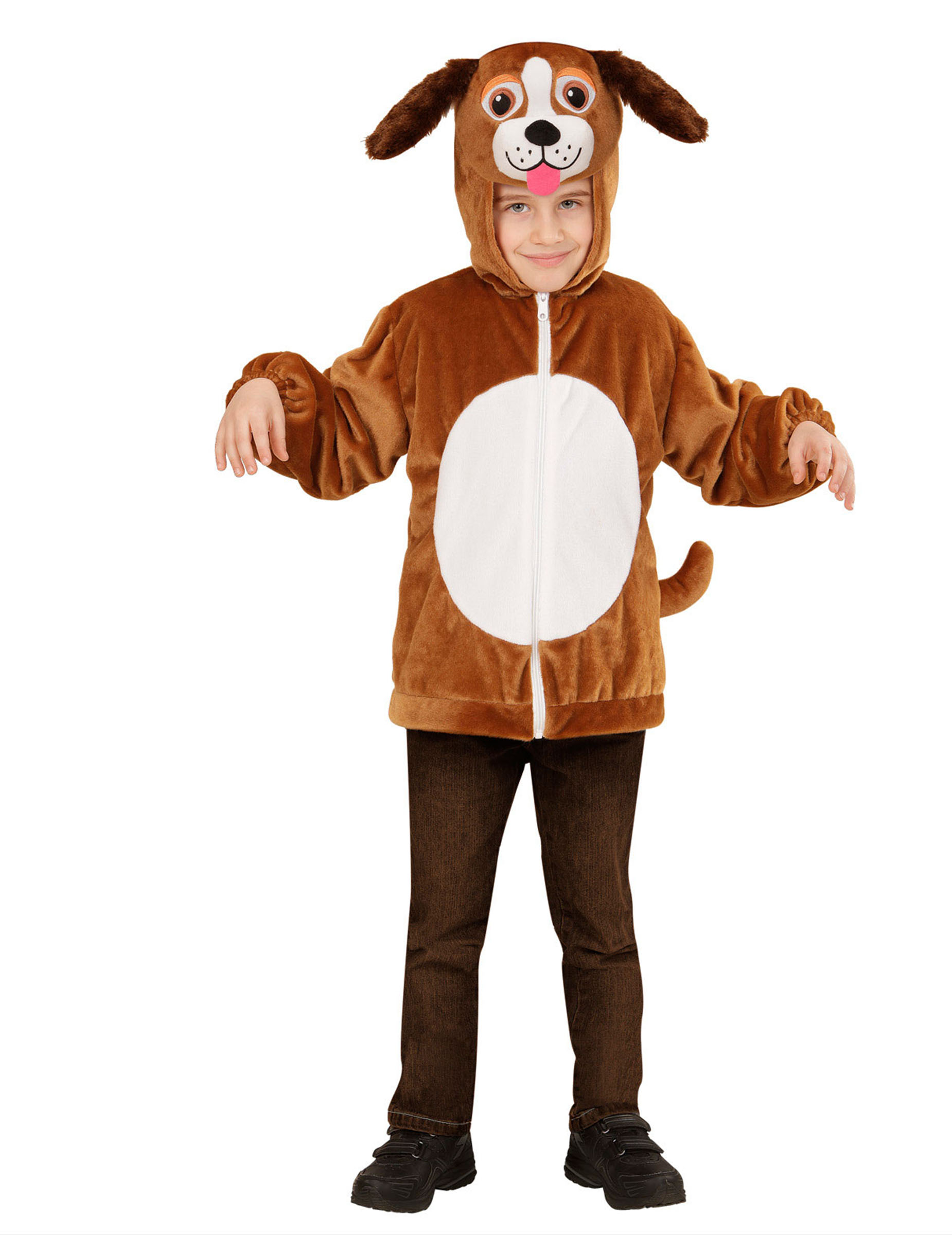 Veste à capuche chien enfant