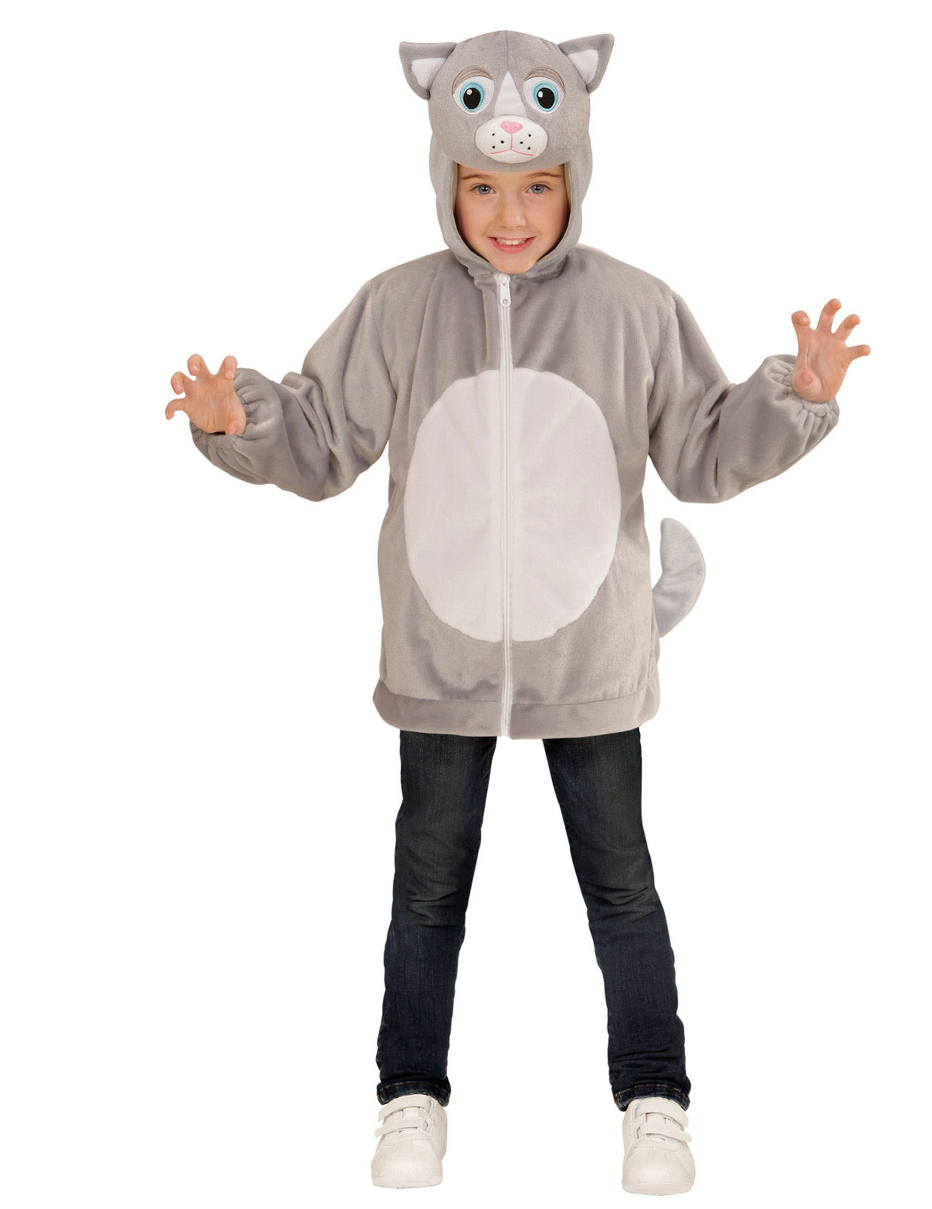 Veste à capuche chat enfant