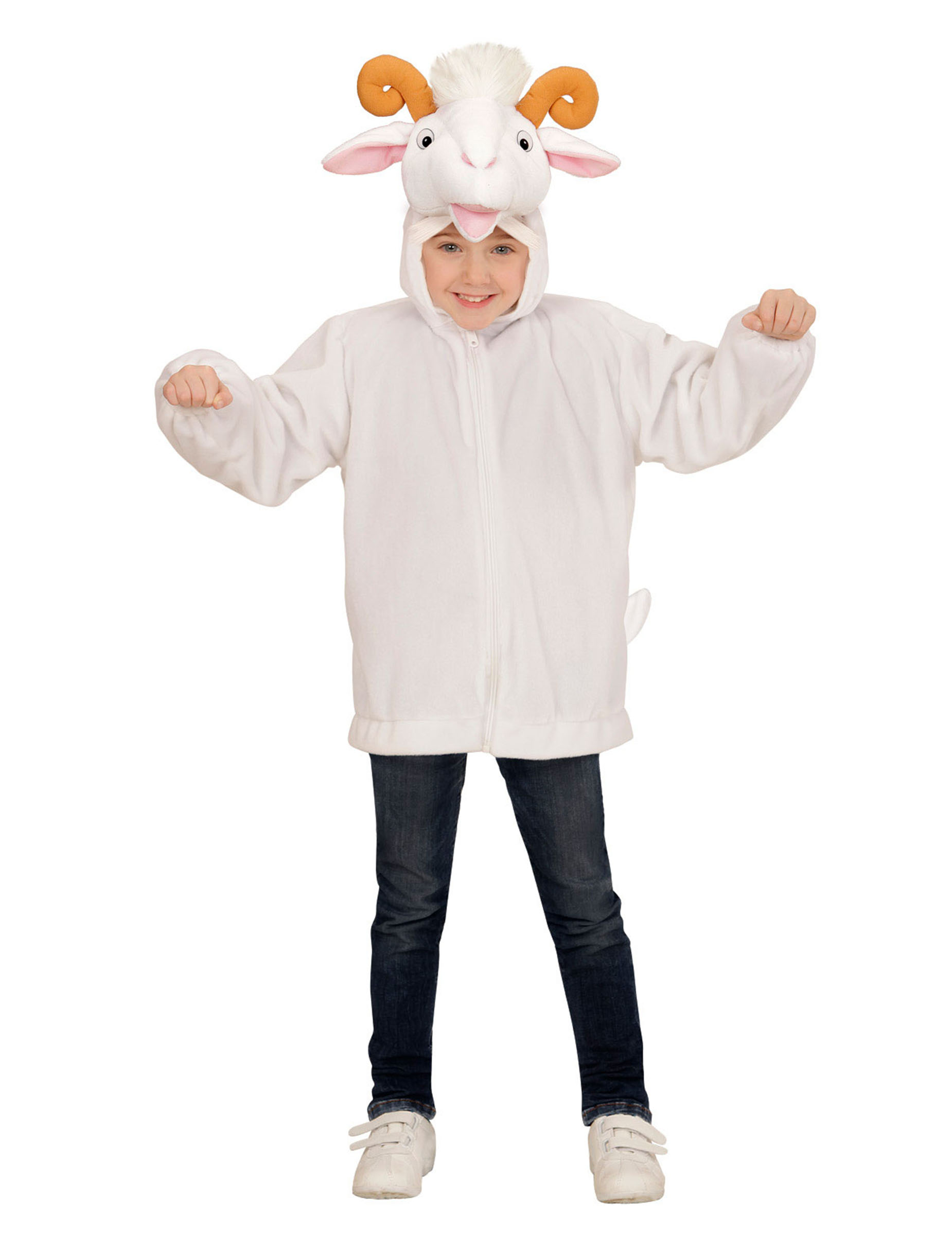 Veste à capuche chèvre enfant
