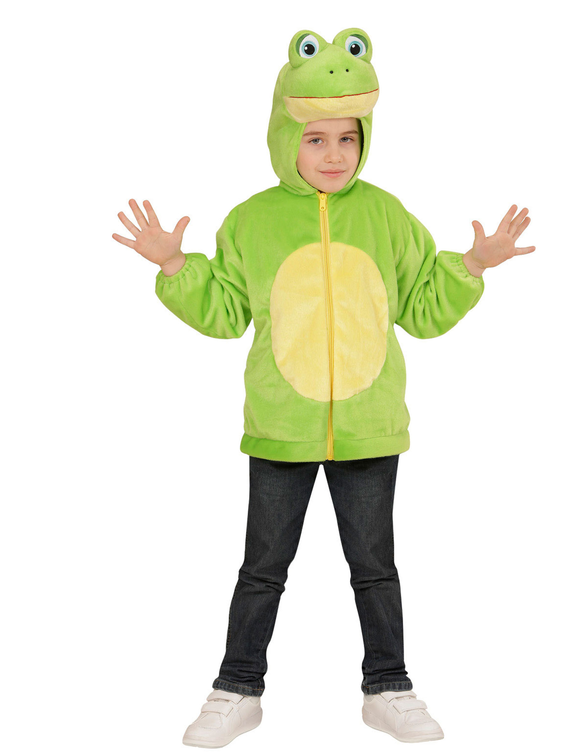 Veste à capuche grenouille enfant