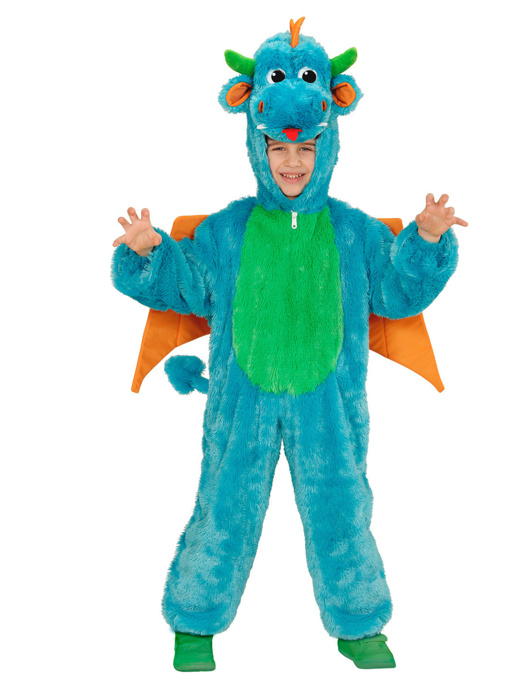 Déguisement dragon bleu enfant