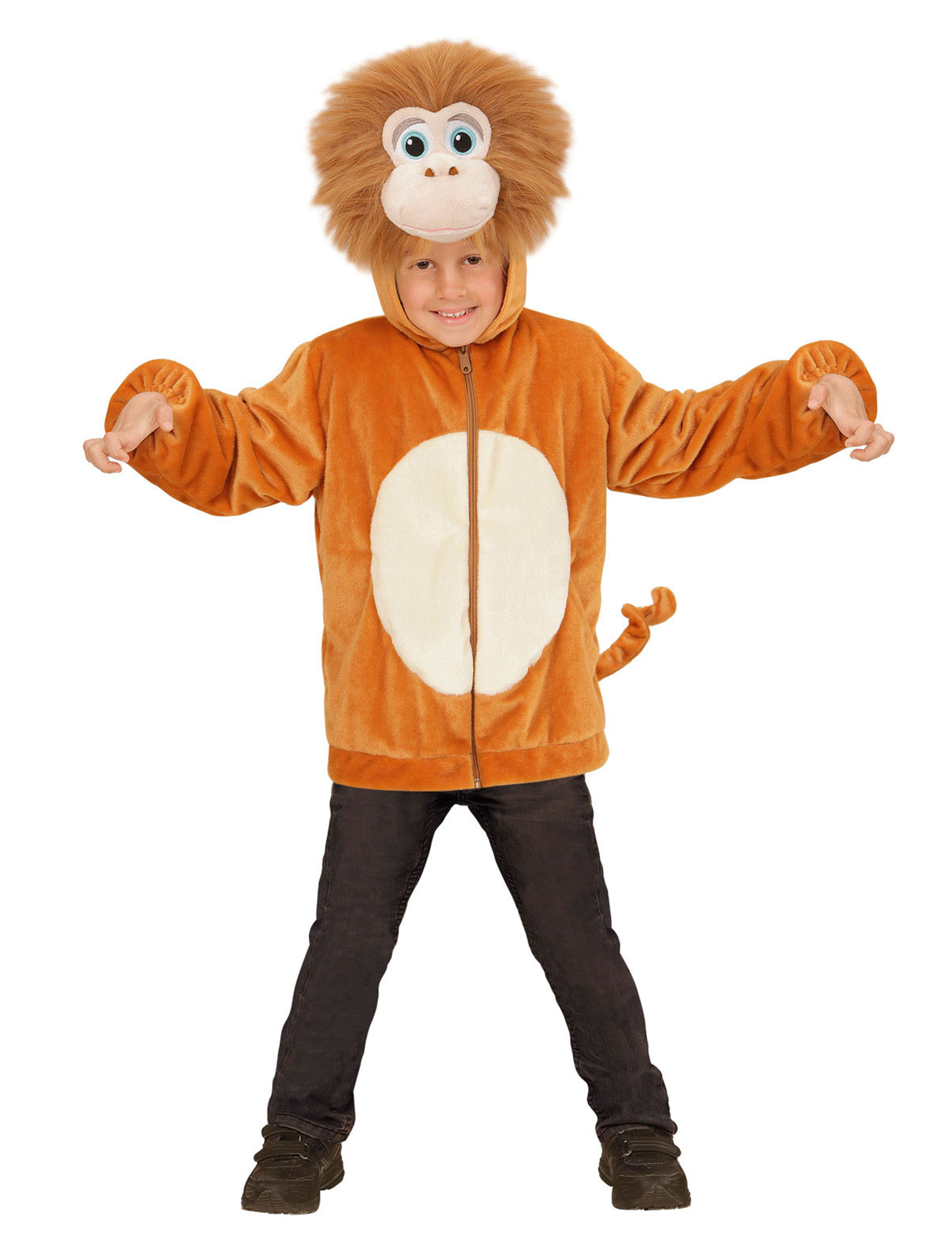 Veste à capuche singe enfant