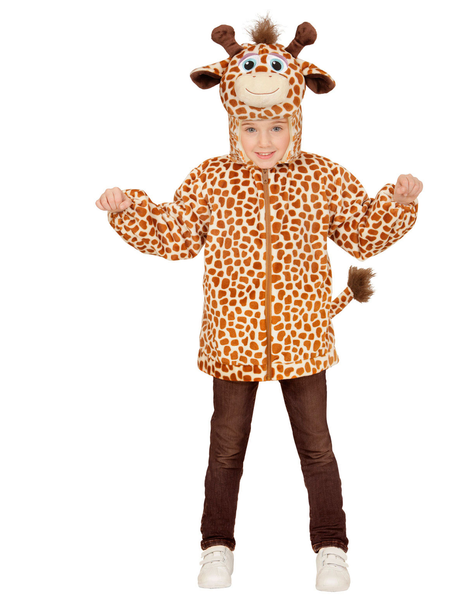 Veste à capuche girafe enfant