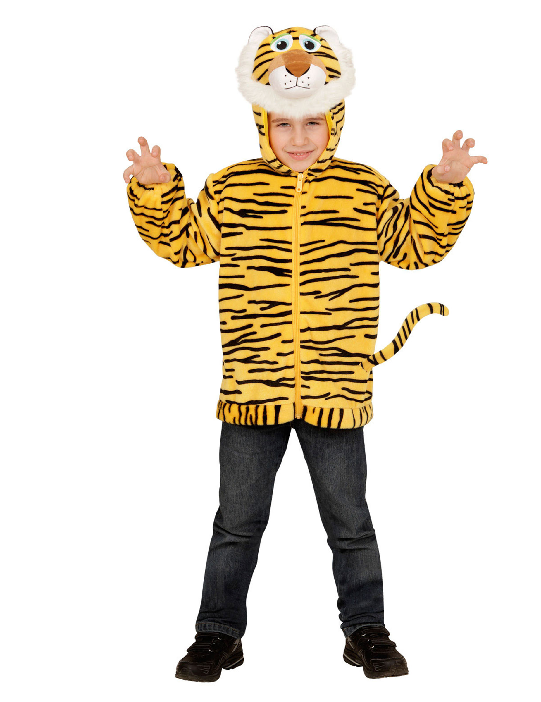 Veste à capuche tigre enfant