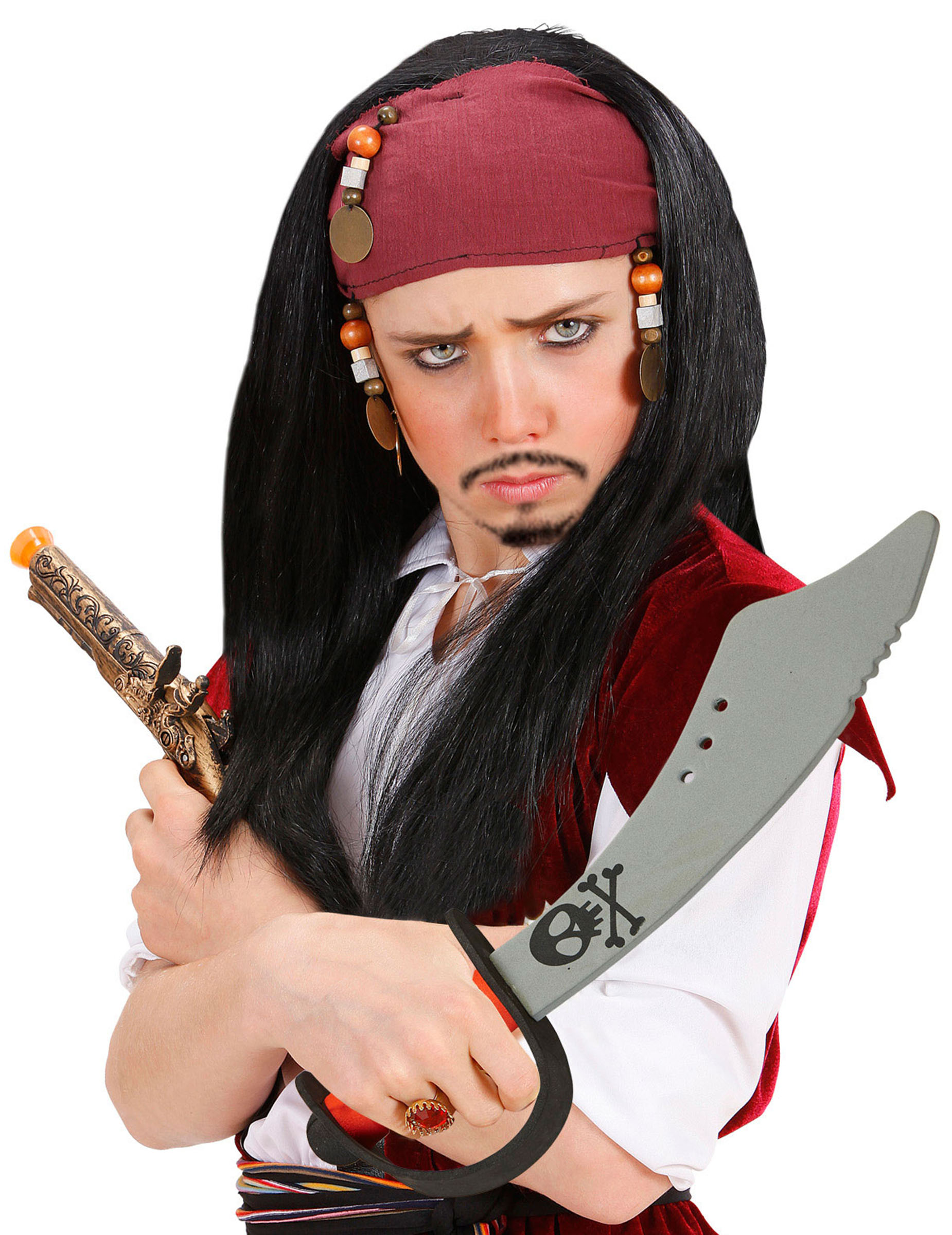 Sabre pirate enfant 45 cm en plastique