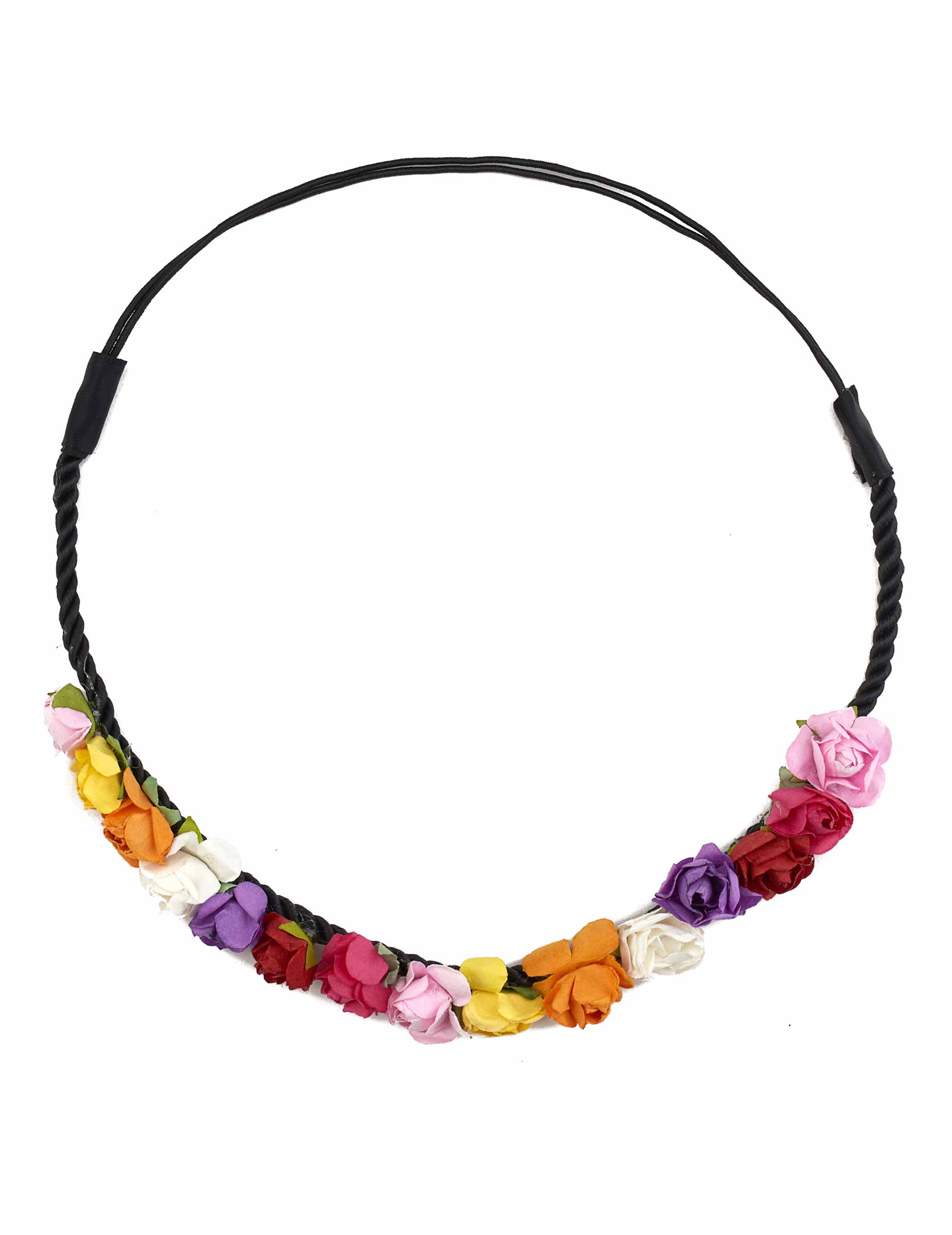 Couronne fleurs multicolores femme