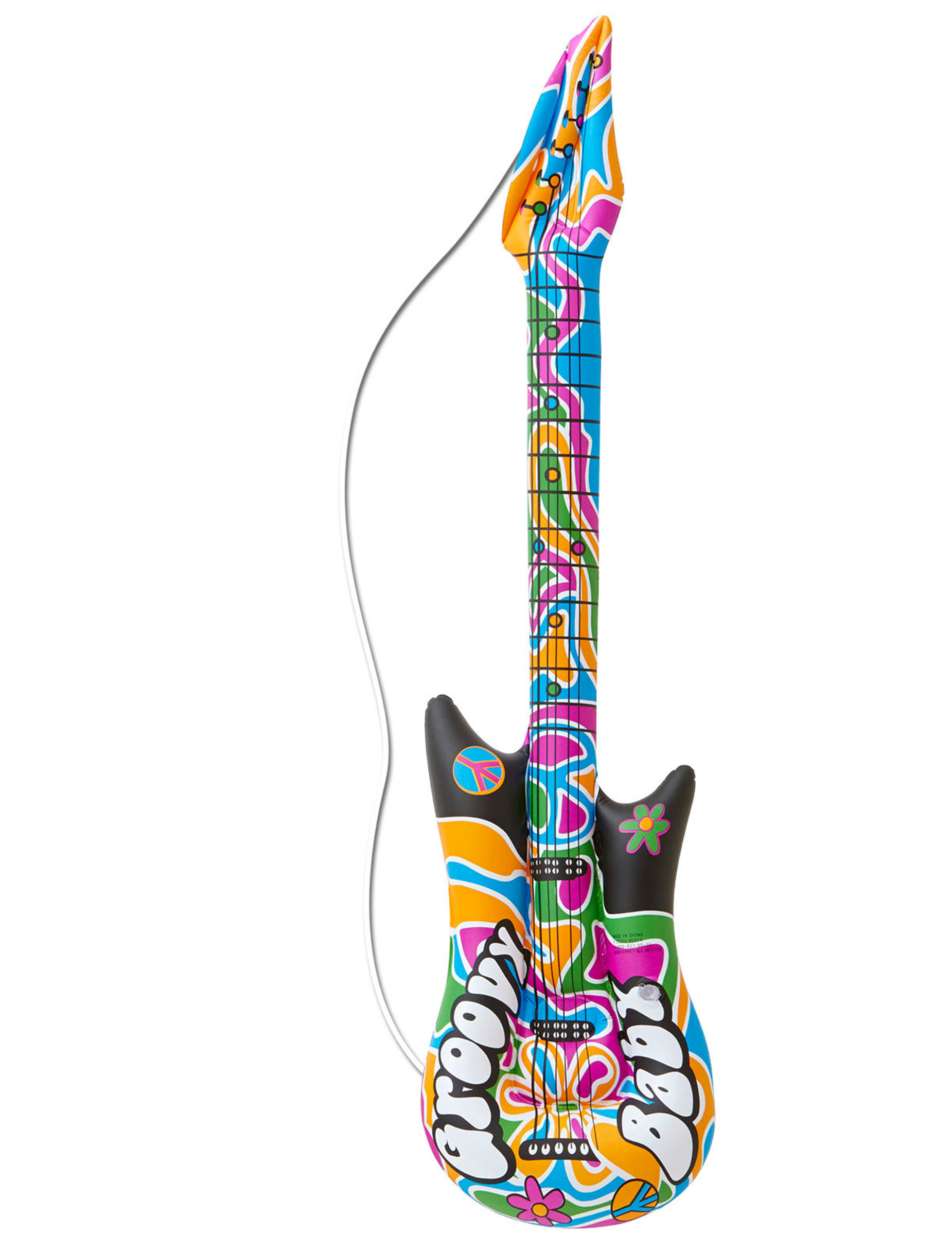 Guitare gonflable hippie 105 cm