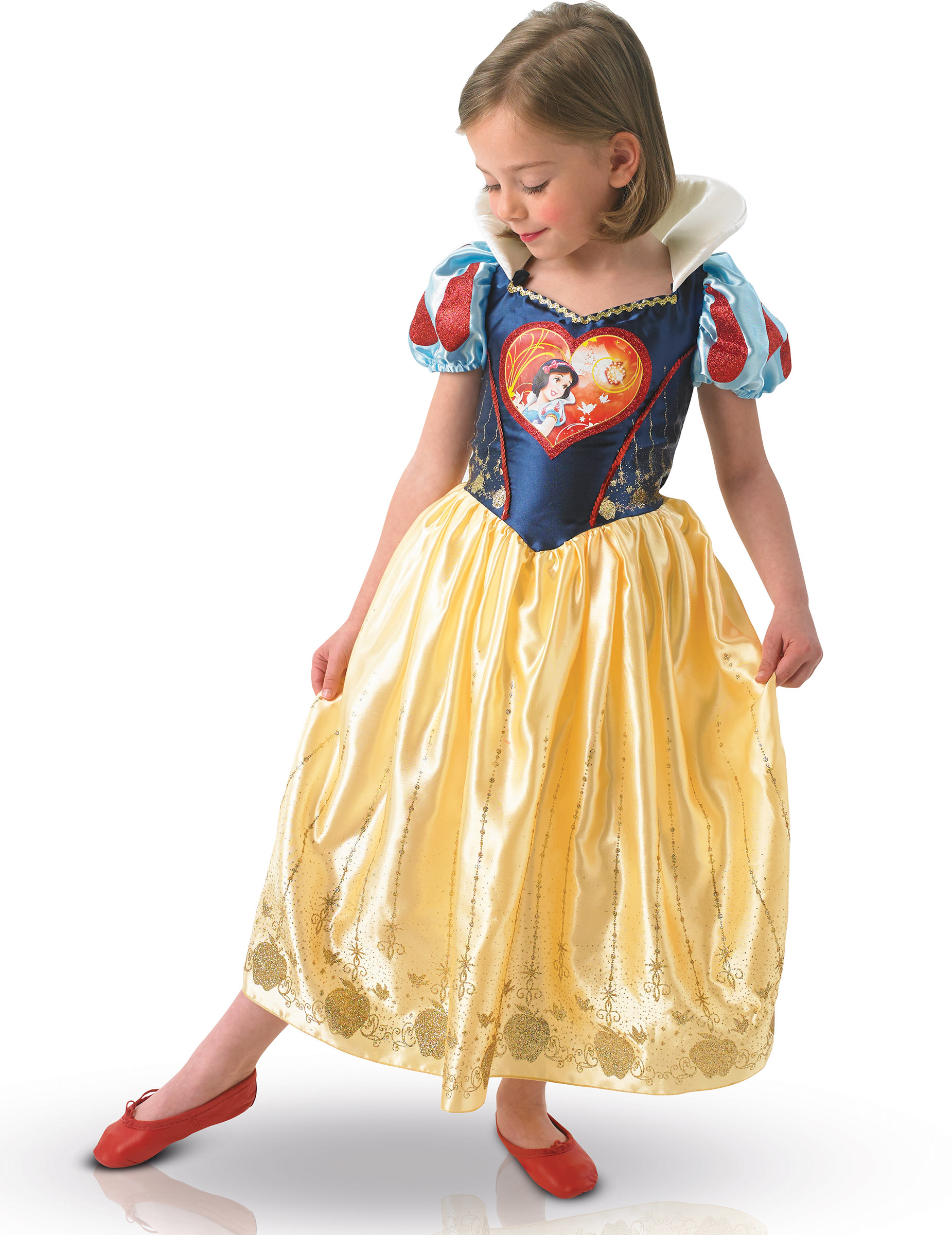 Déguisement Luxe Love Heart Blanche Neige fille