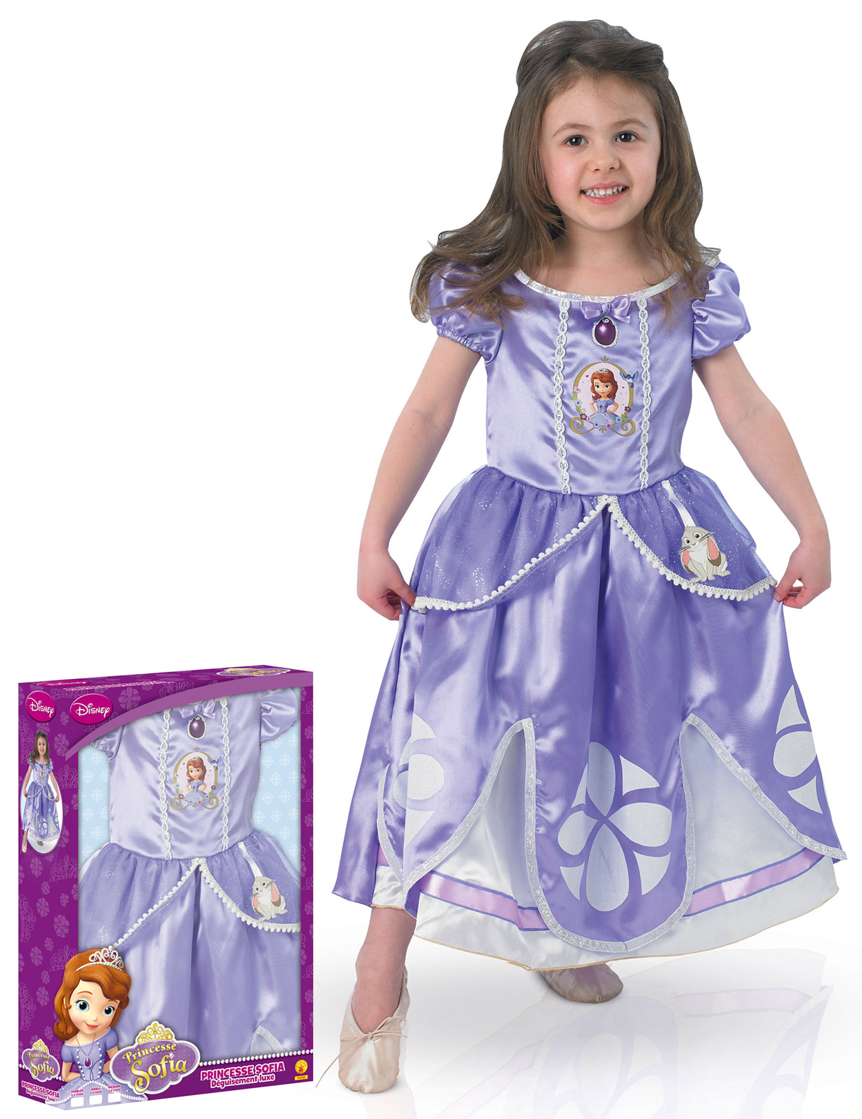 Coffret déguisement luxe Princesse Sofia fille