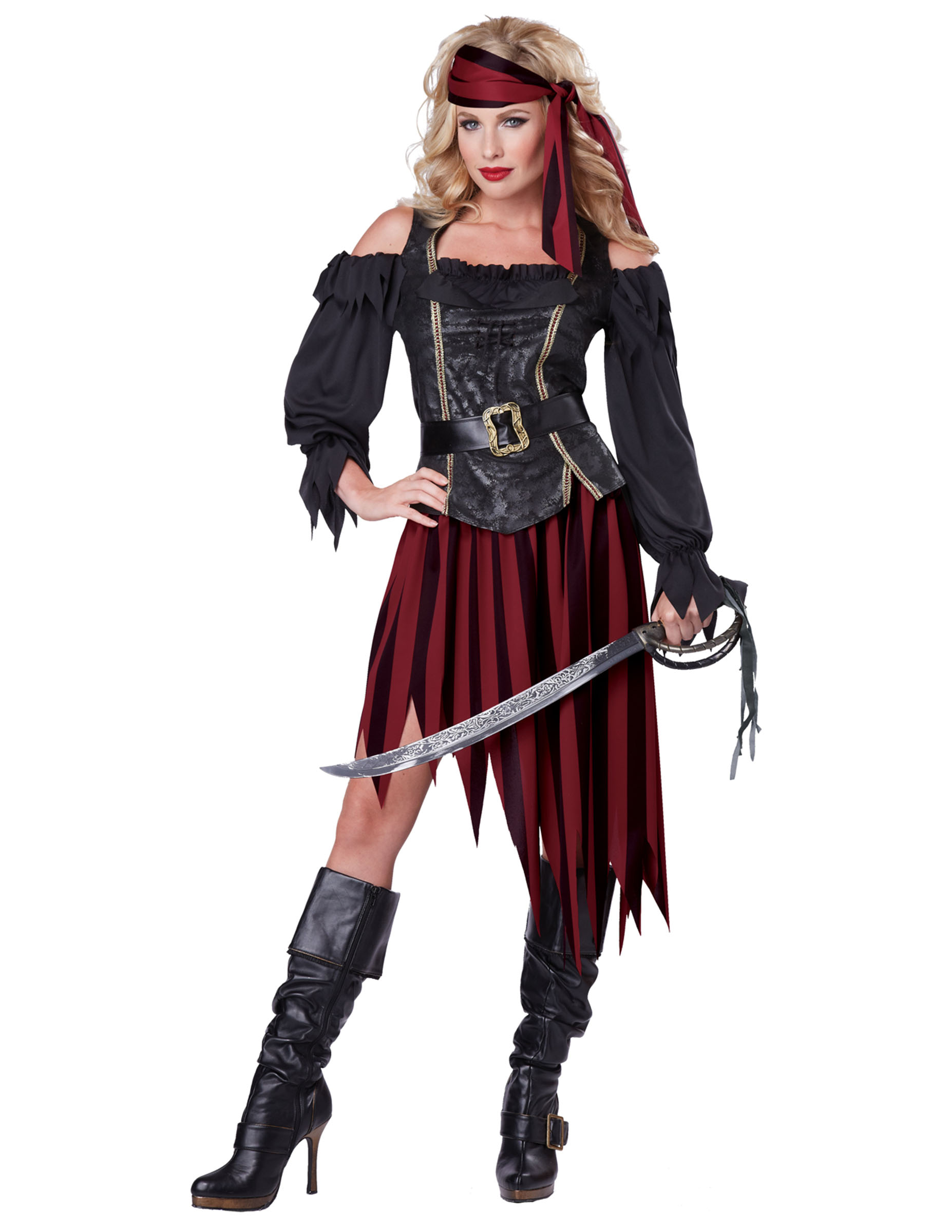 Déguisement pirate rebelle femme