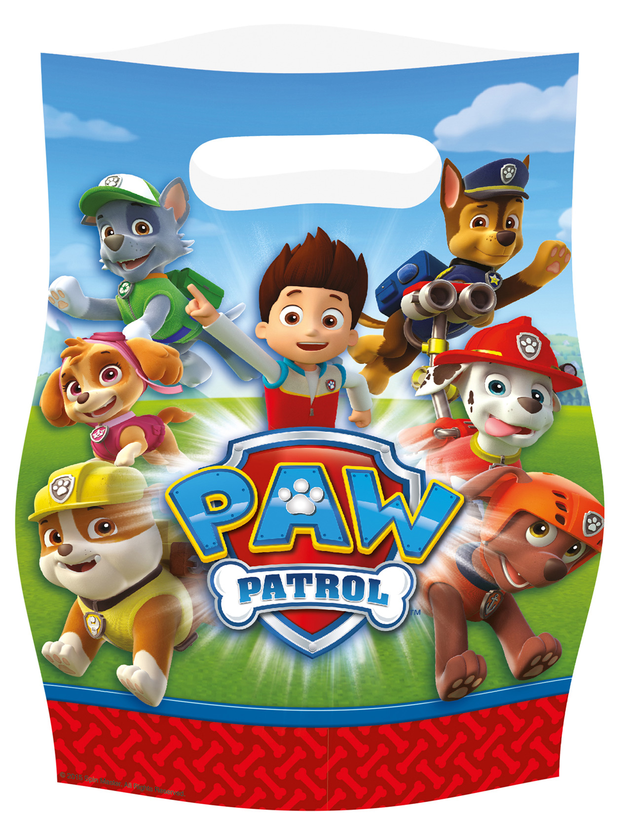 8 Sachets cadeaux Pat' Patrouille 16 x 23 cm