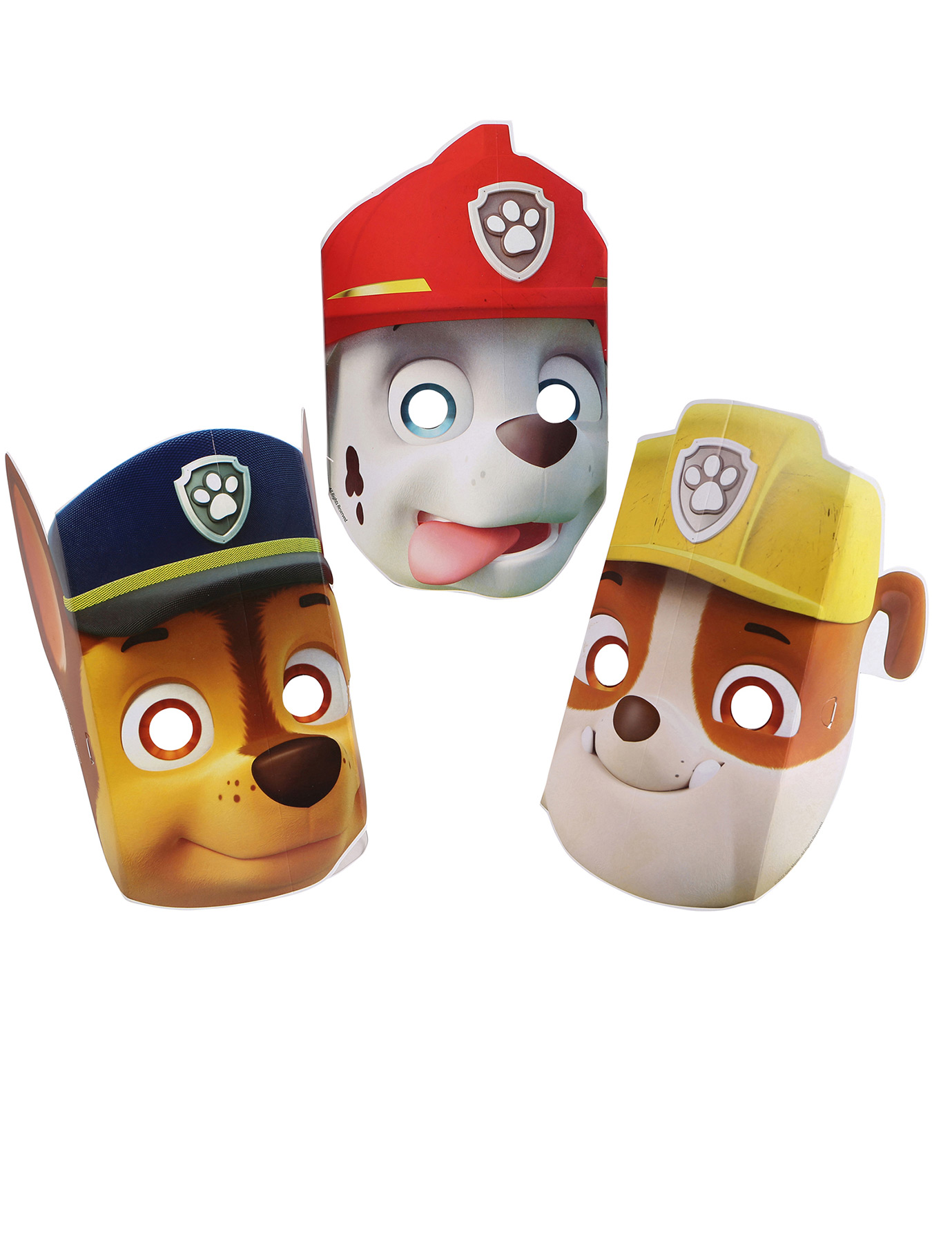 8 Masques en carton Pat' Patrouille