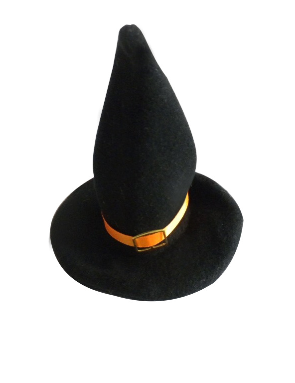 2 Décorations petits chapeaux de sorcière 18 x 13 cm