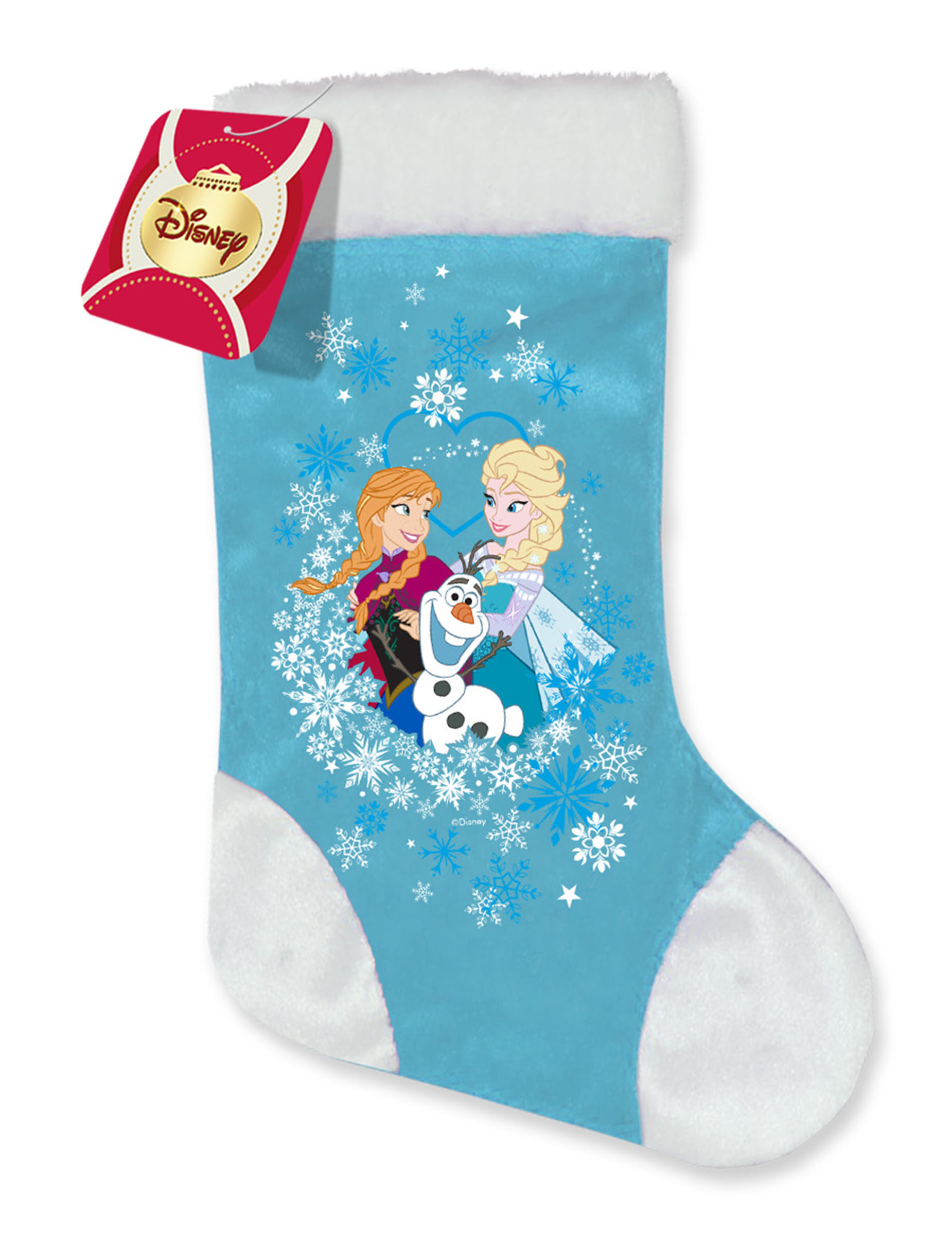 Chaussette satin La Reine des Neiges Noël