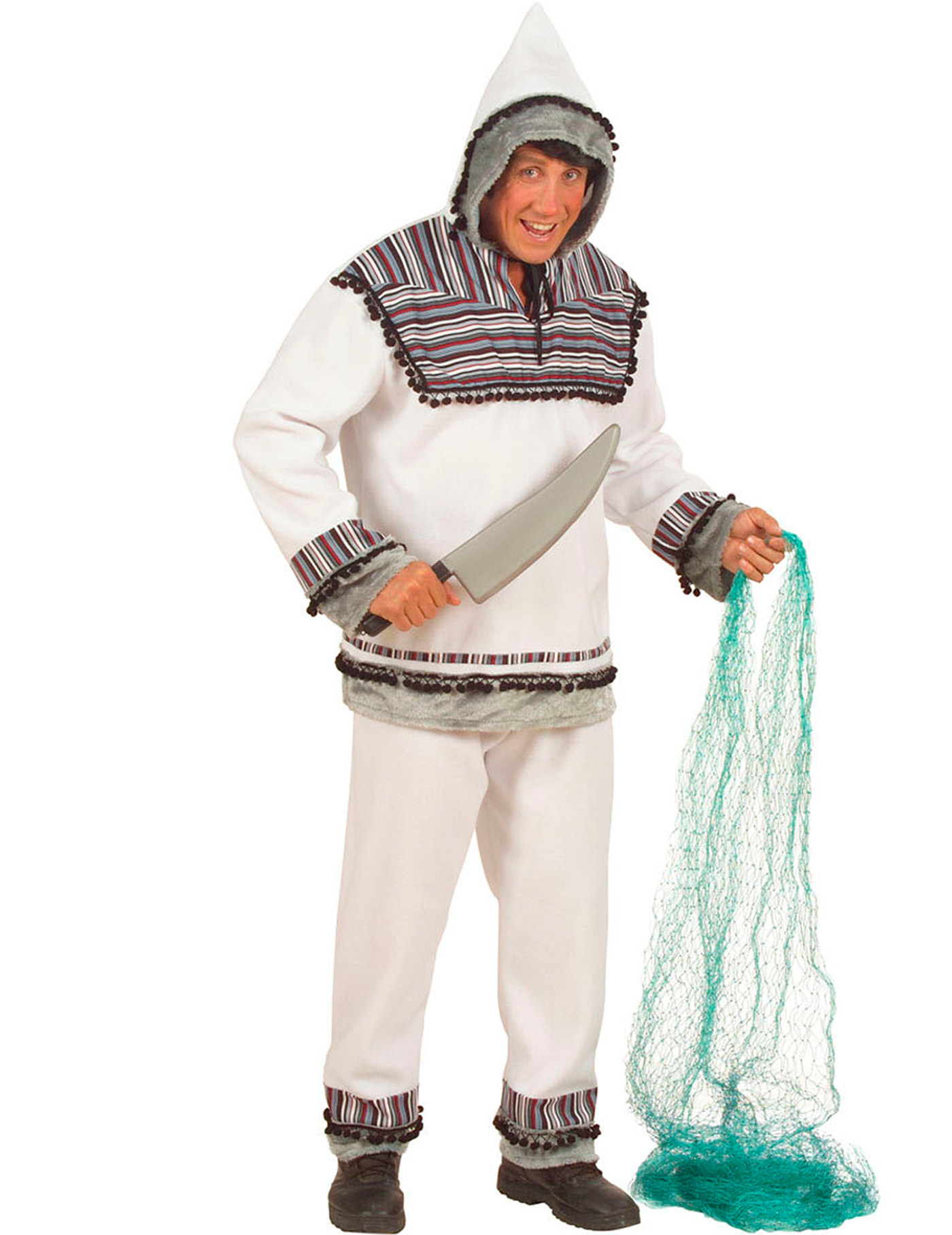 Déguisement esquimau blanc homme