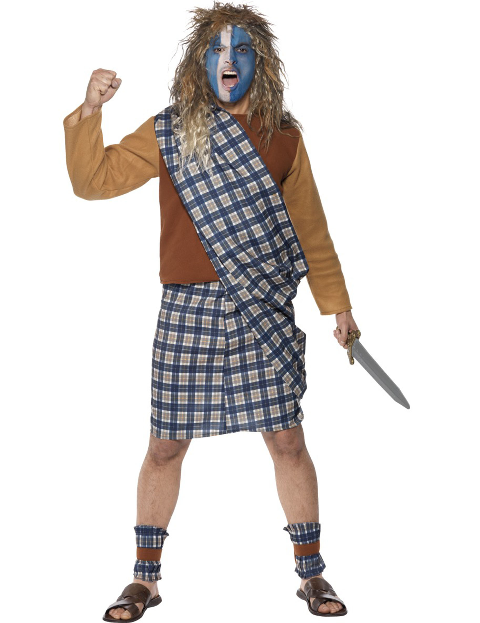 Déguisement écossais combattant homme
