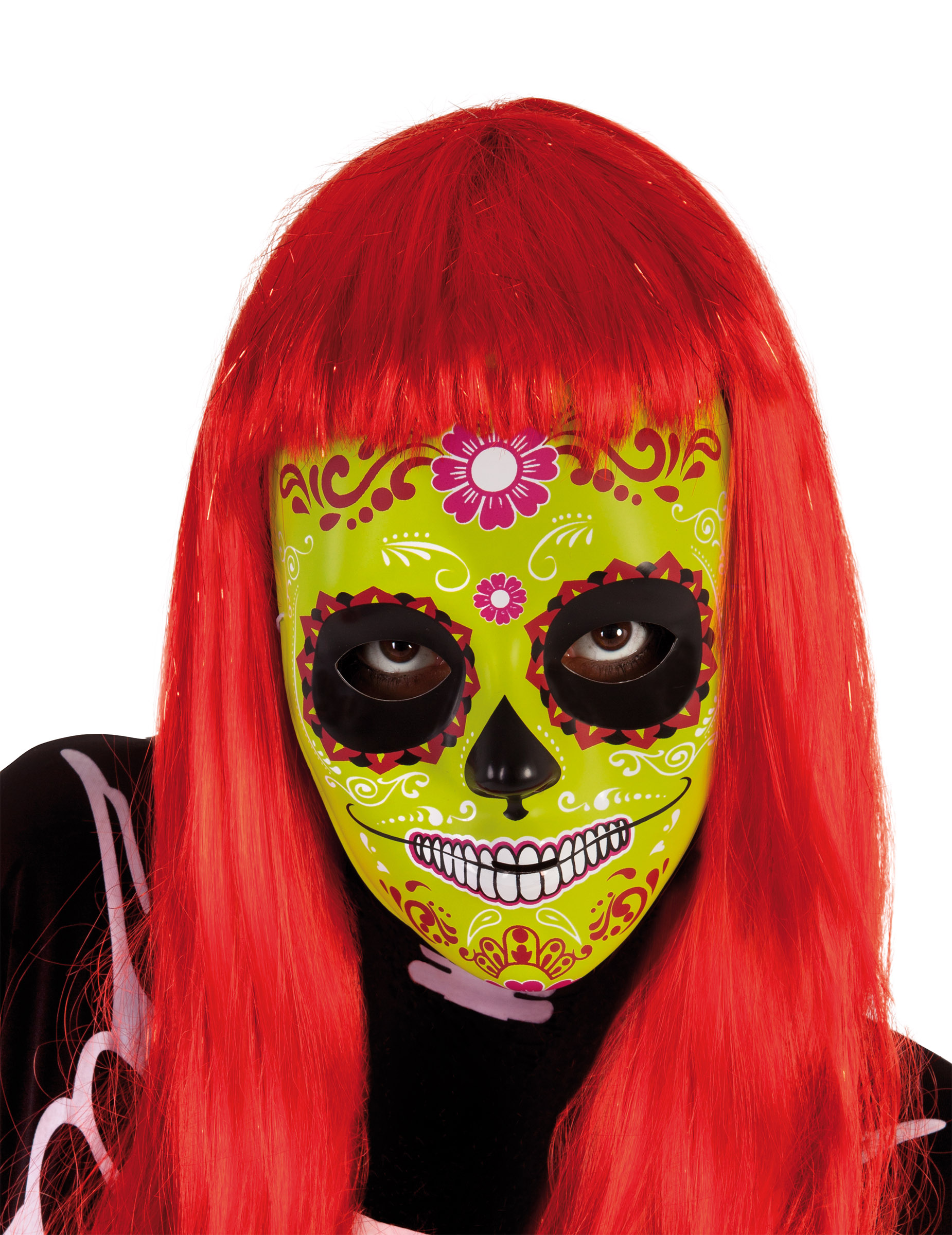 Masque Dia De Los Muertos vert fille