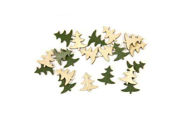 20 Confettis de table sapin de Noël 10 g