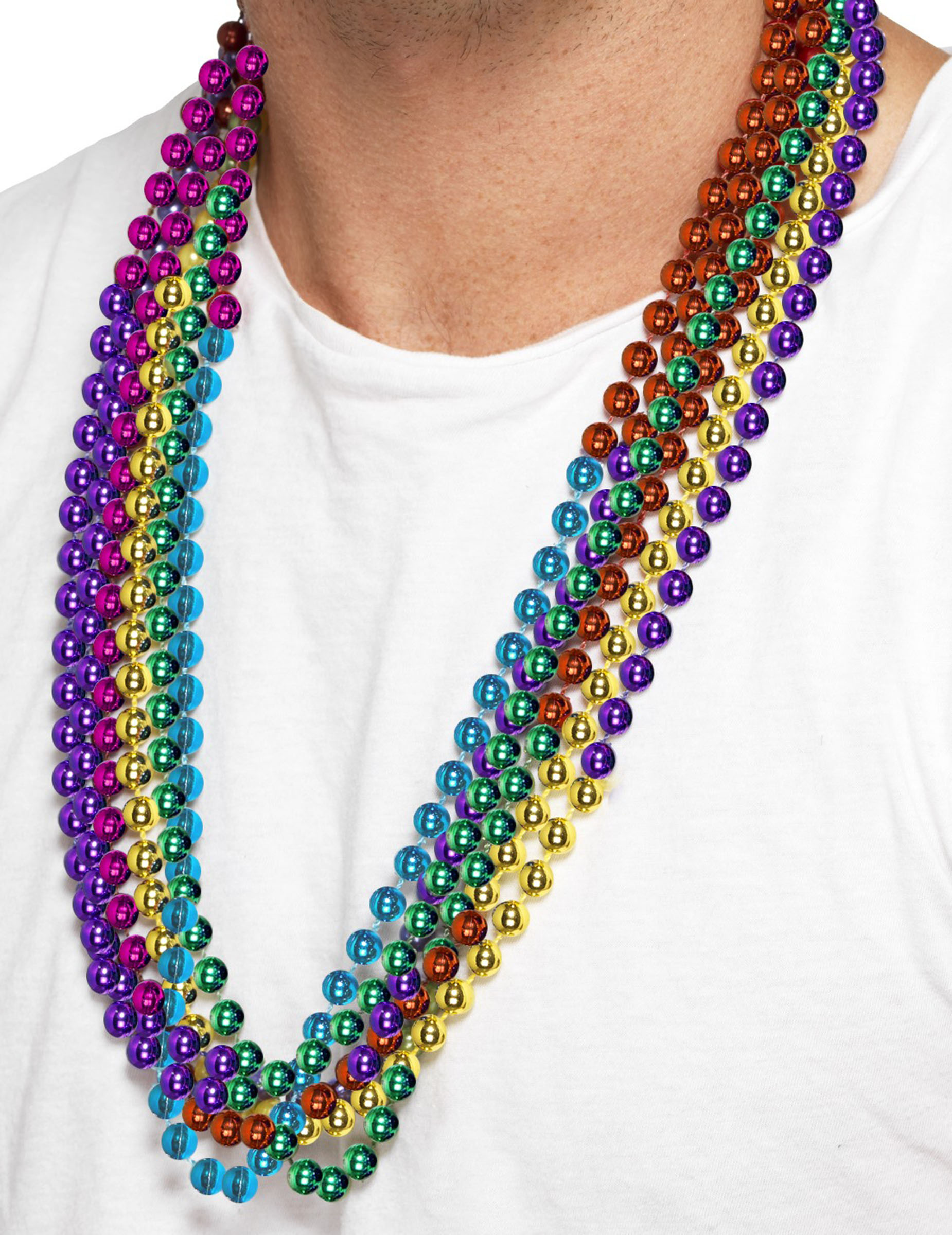 6 Colliers multicolores adulte