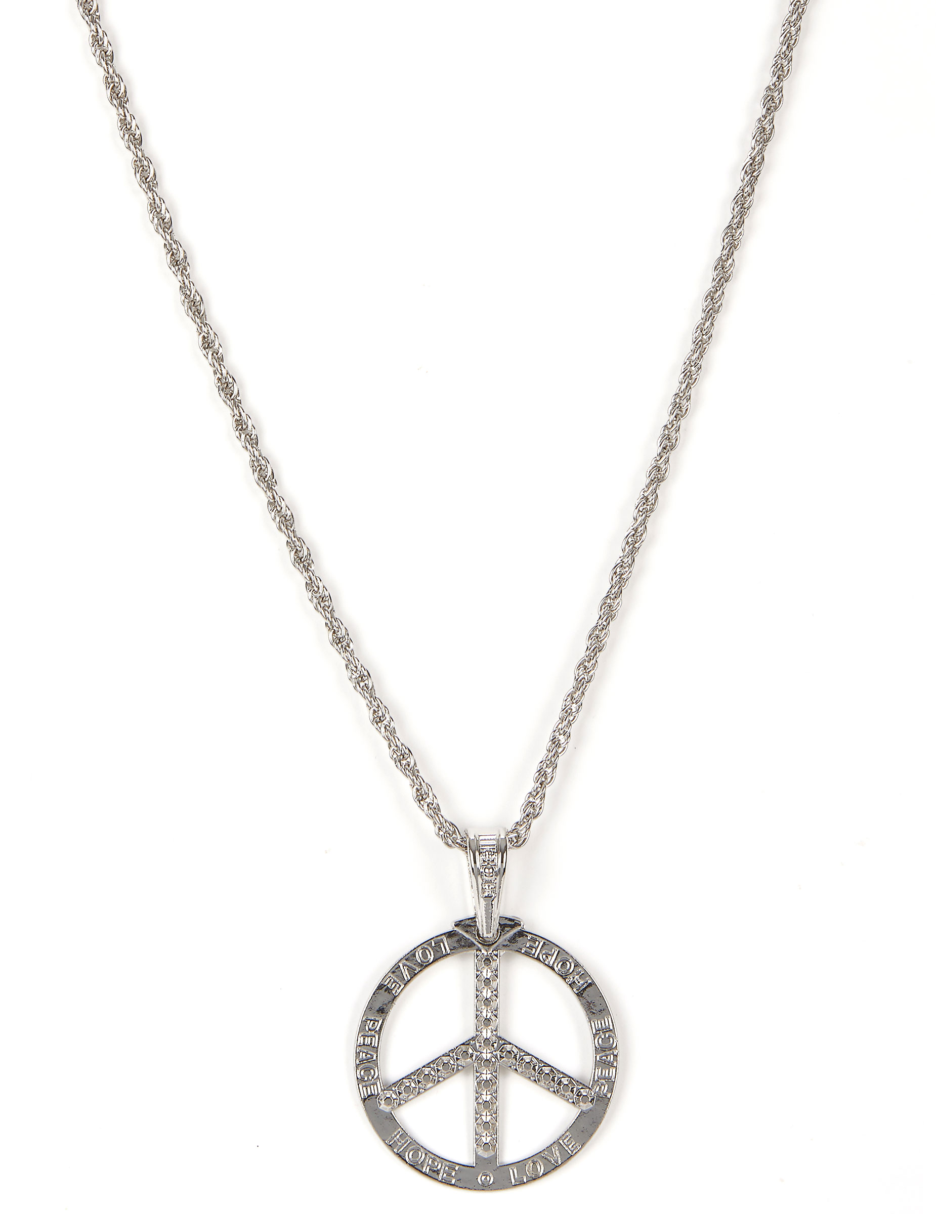 Collier hippie en métal Adulte