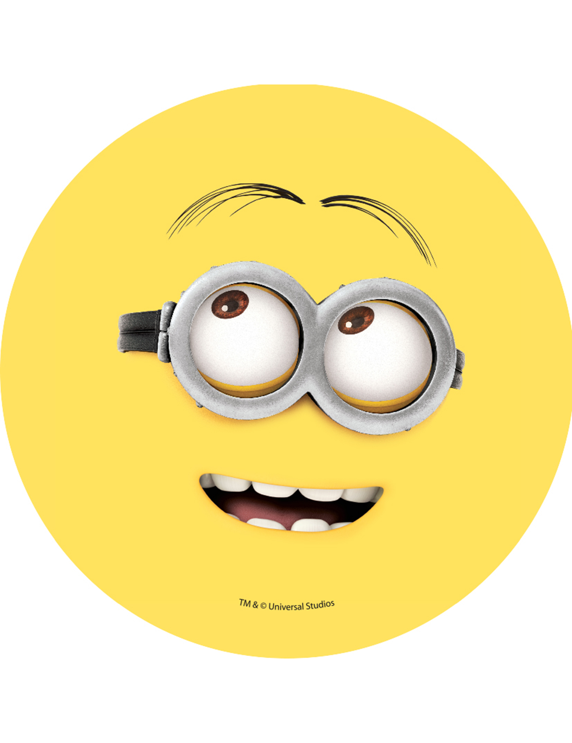 Disque en sucre Dave Minion 21 cm